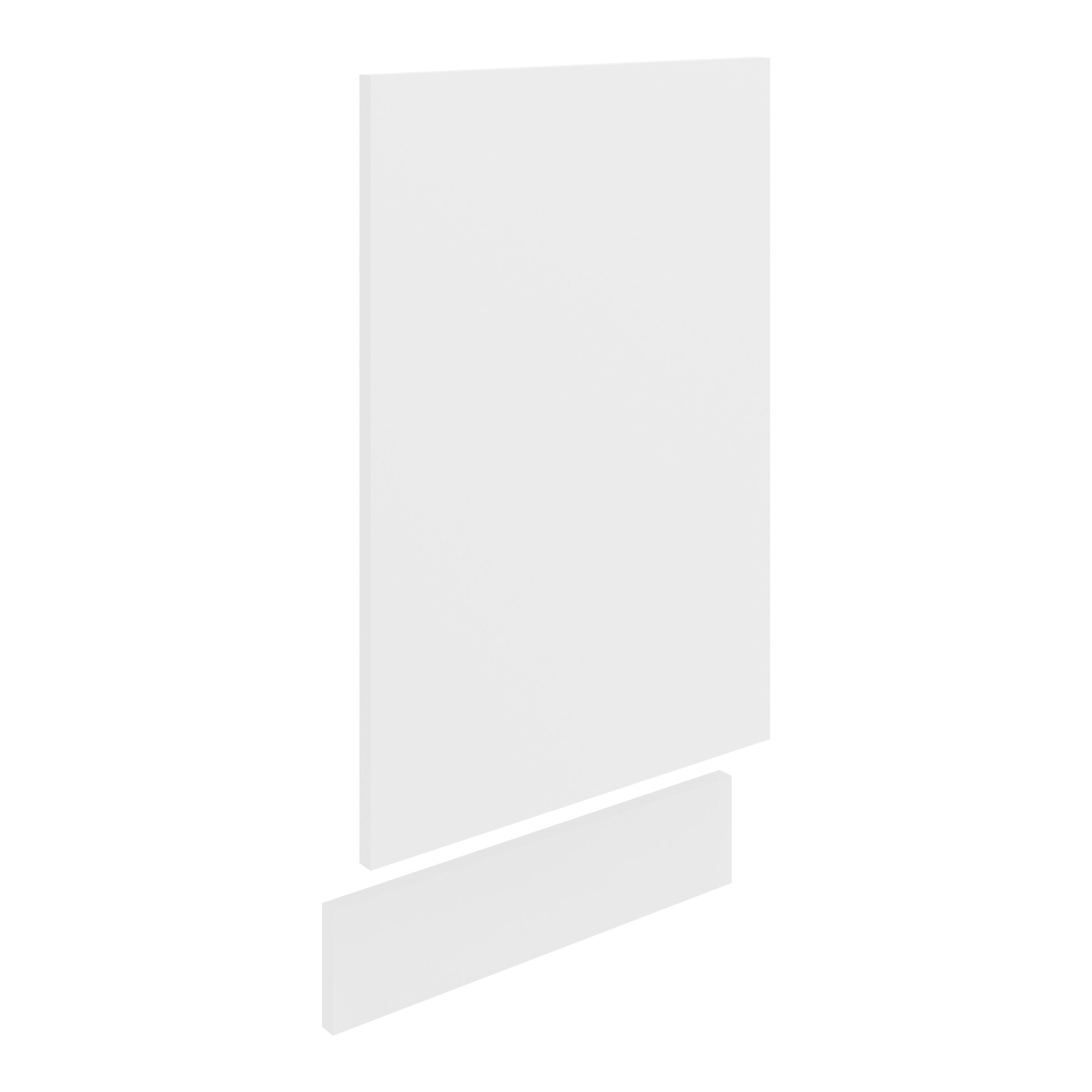 Unterschrank VCM, weiß, Küche, Schränke, "Blende Geschirrspüler Spülmaschine Front Esilo"