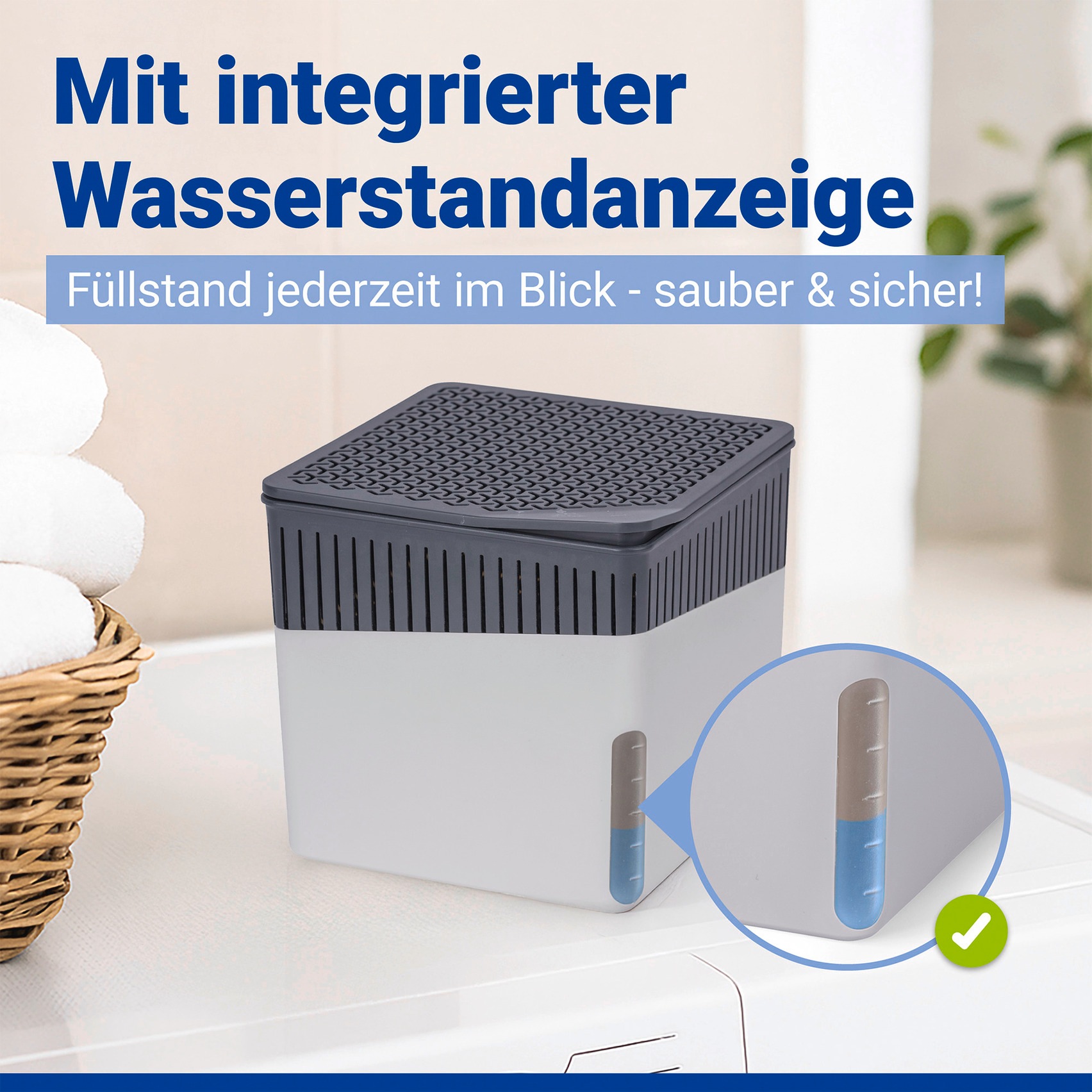 WENKO Luftentfeuchter »Cube« für 80 m³ Räume 1000 g