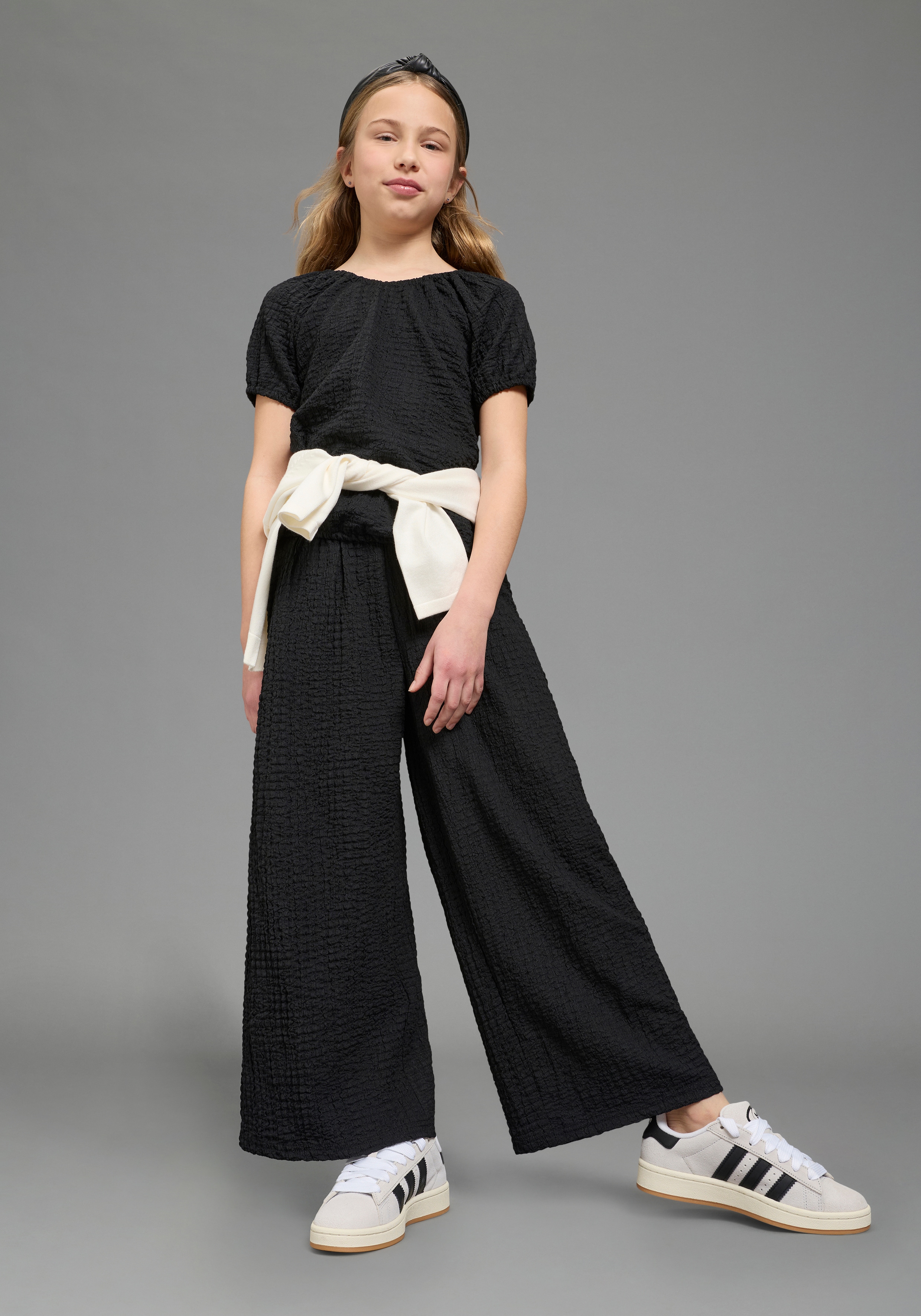 KIDSWORLD Shirt & Hose "2tlg Set: Carmenshirt+Hose" Set, 2, Ganzes Outfit: Shirt mit Raglanärmeln und Hose