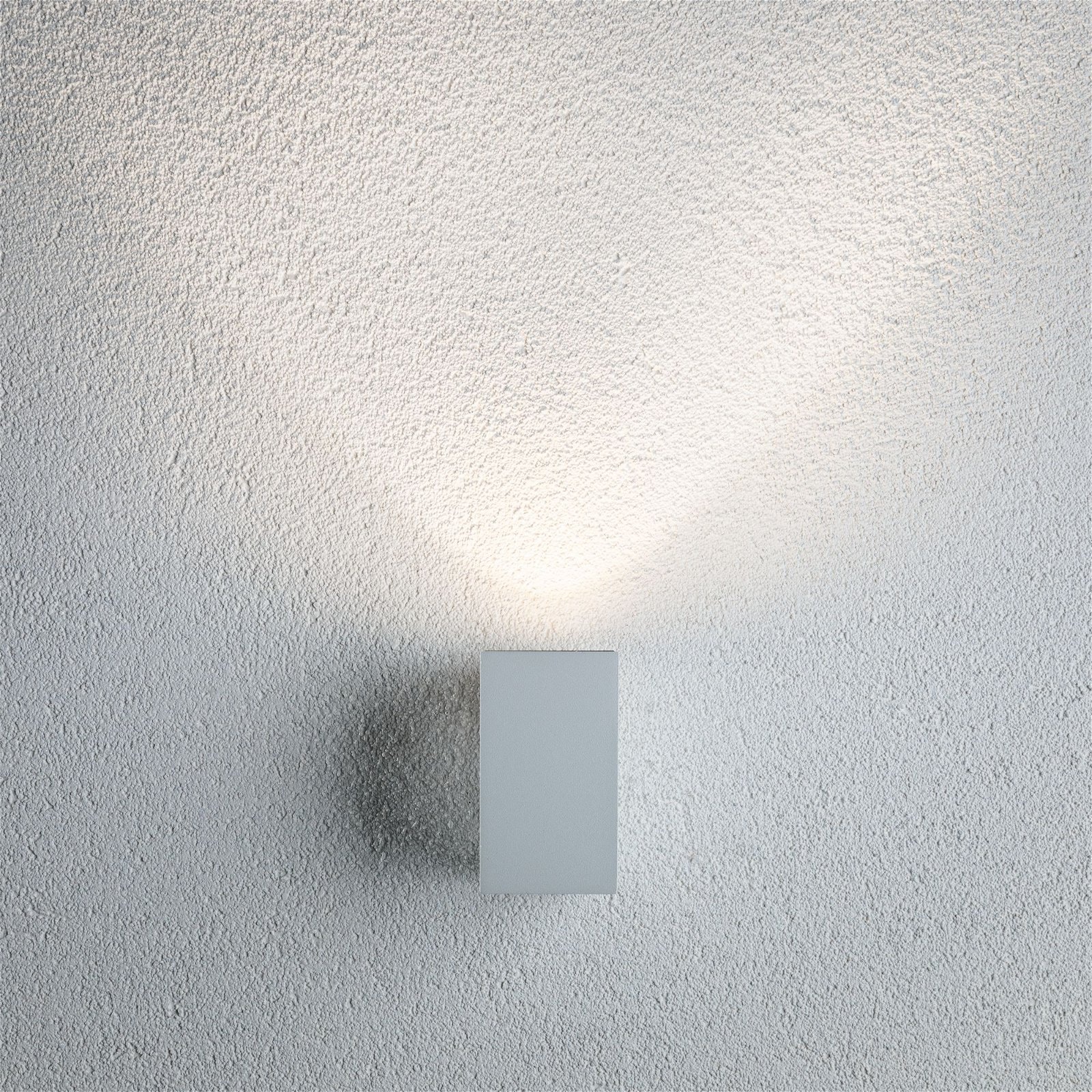 Paulmann LED Außen-Wandleuchte »Flame eckig 58x75mm 3000K 3,8W 320lm 230V Aluminium«, 1 flammig-flammig, IP44