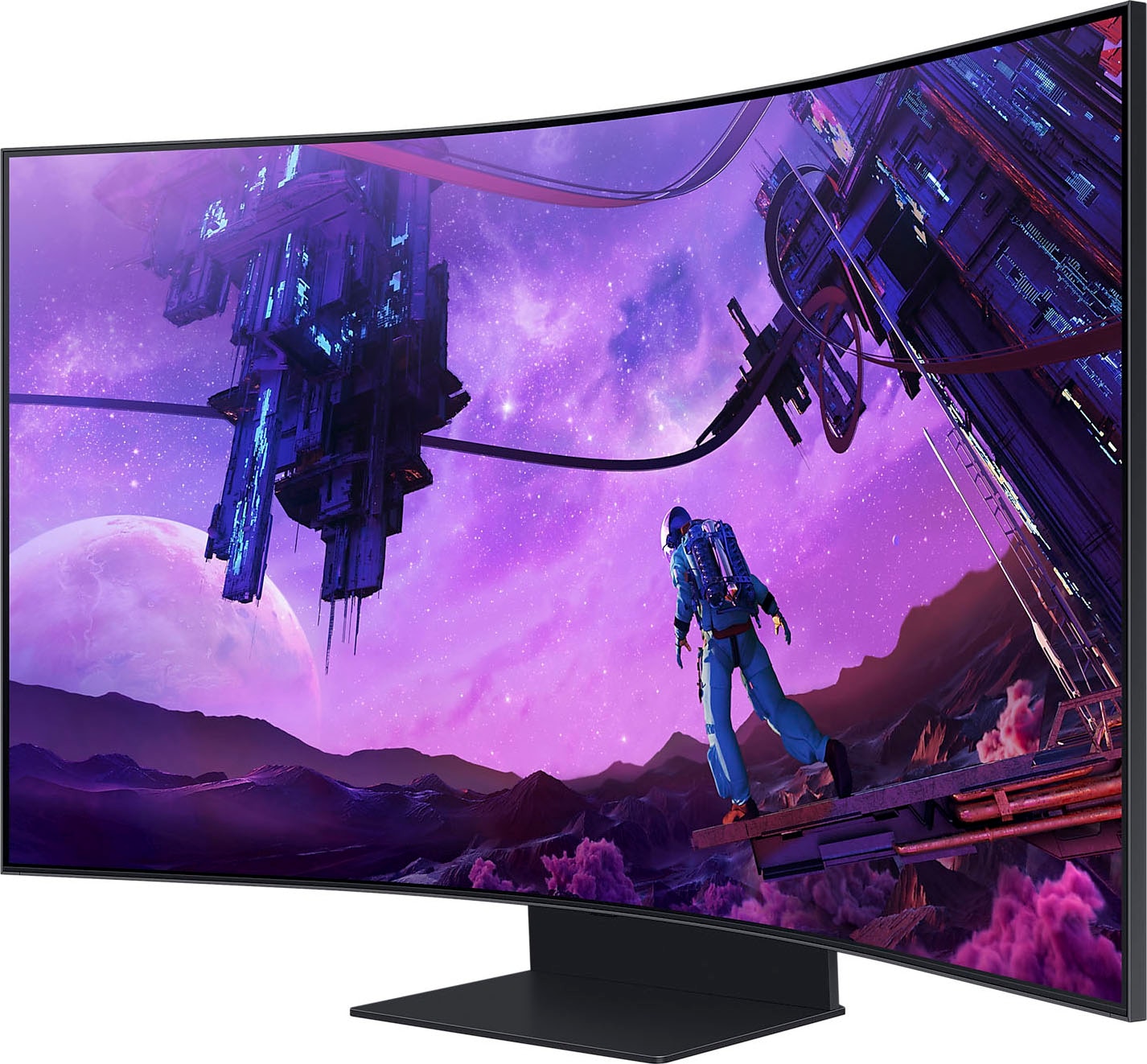 Samsung Curved-Gaming-LED-Monitor »Odyssey Ark S55BG970NU«, 138 cm/55 Zoll, 3840 x 2160 px, 4K Ultra HD, 1 ms Reaktionszeit, 165 Hz