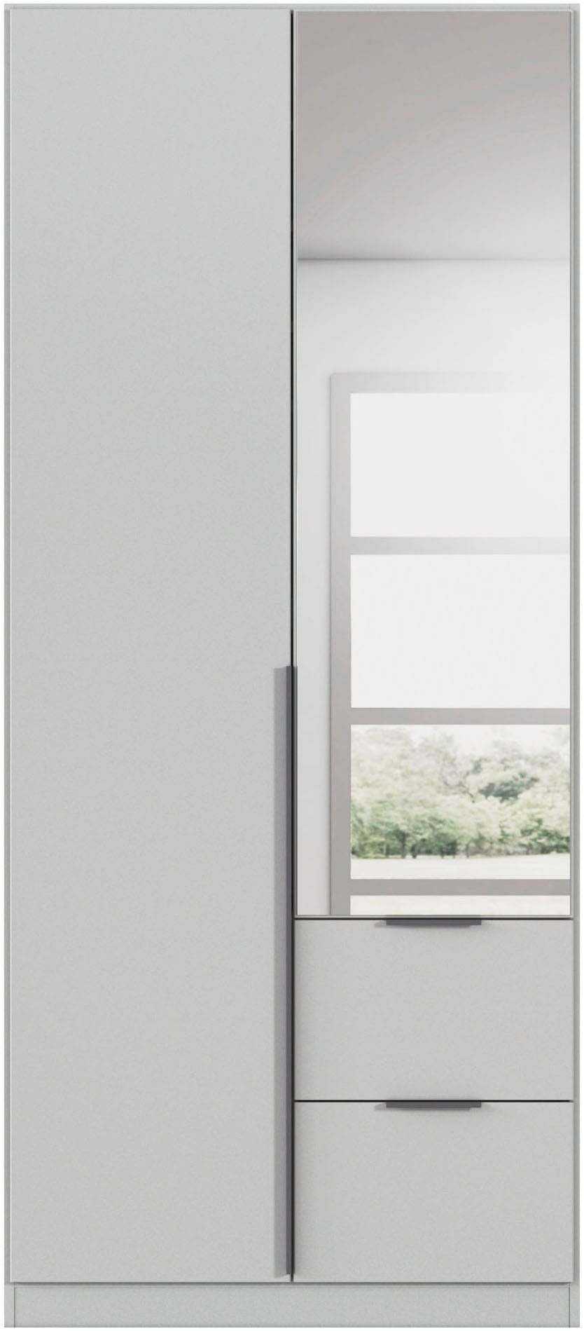 OTTO home Drehtürenschrank "Kleiderschrank Schrank Garderobe AGORDO mit Dekor- oder Hochglanzfront" in zwei Griff-Farben, Breiten 91-360 cm, mit Außenschubkästen, in 7 Breiten und 2 Höhen MADE IN GERMANY