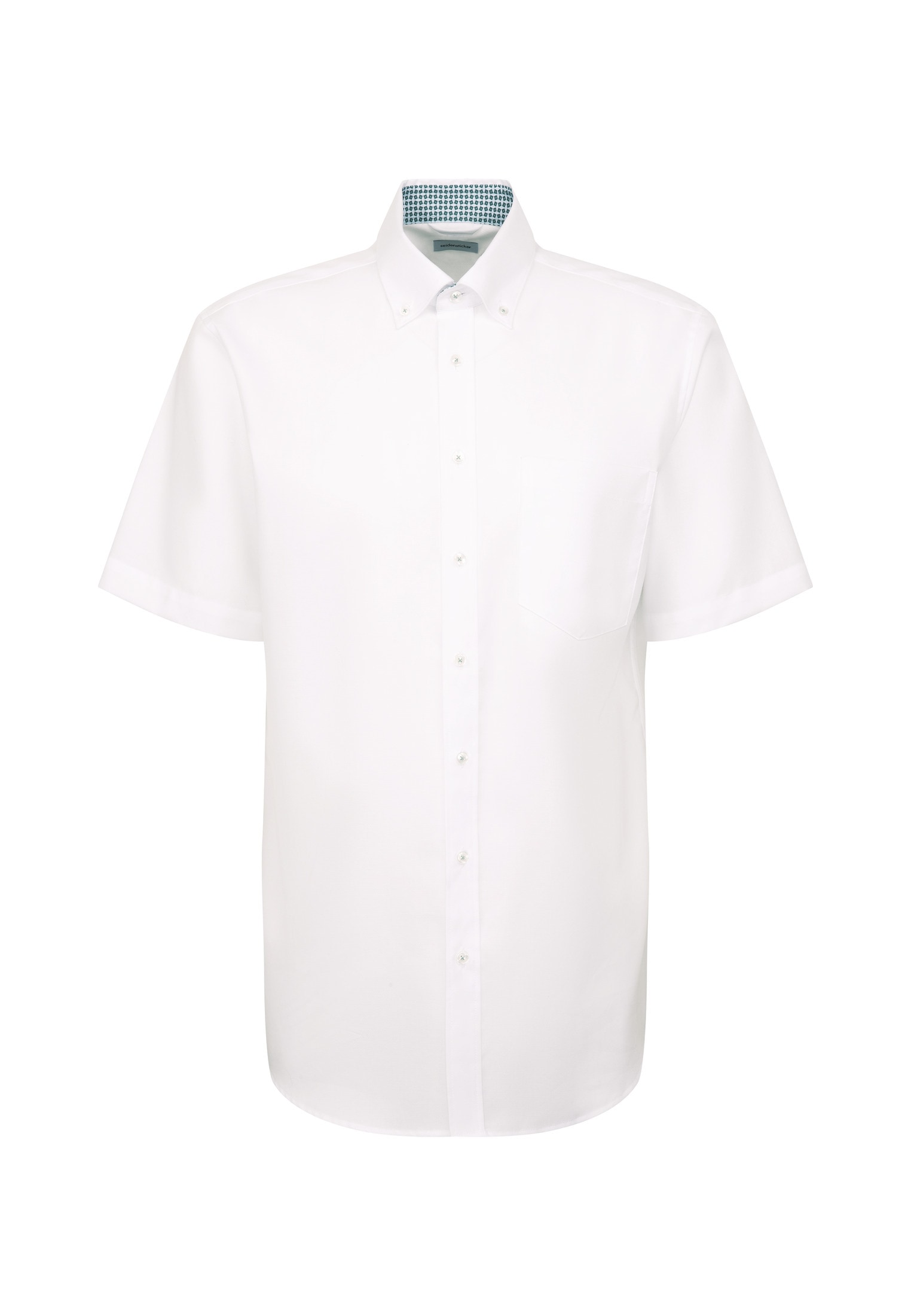 seidensticker Businesshemd »Regular«, Regular Kurzarm Button-Down-Kragen Struktur
