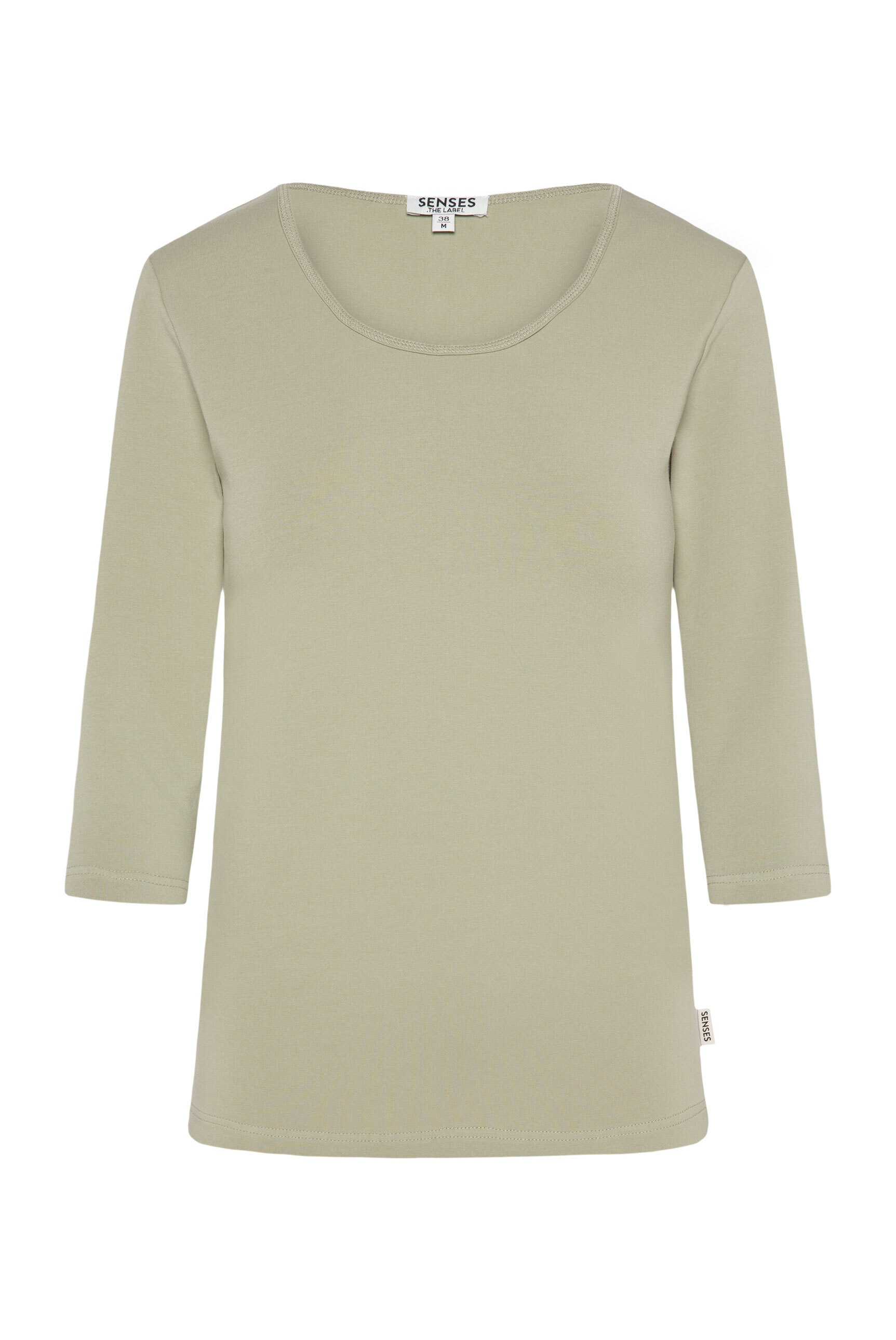 SENSES.THE LABEL Rundhalsshirt mit Elasthan-Anteil günstig online kaufen