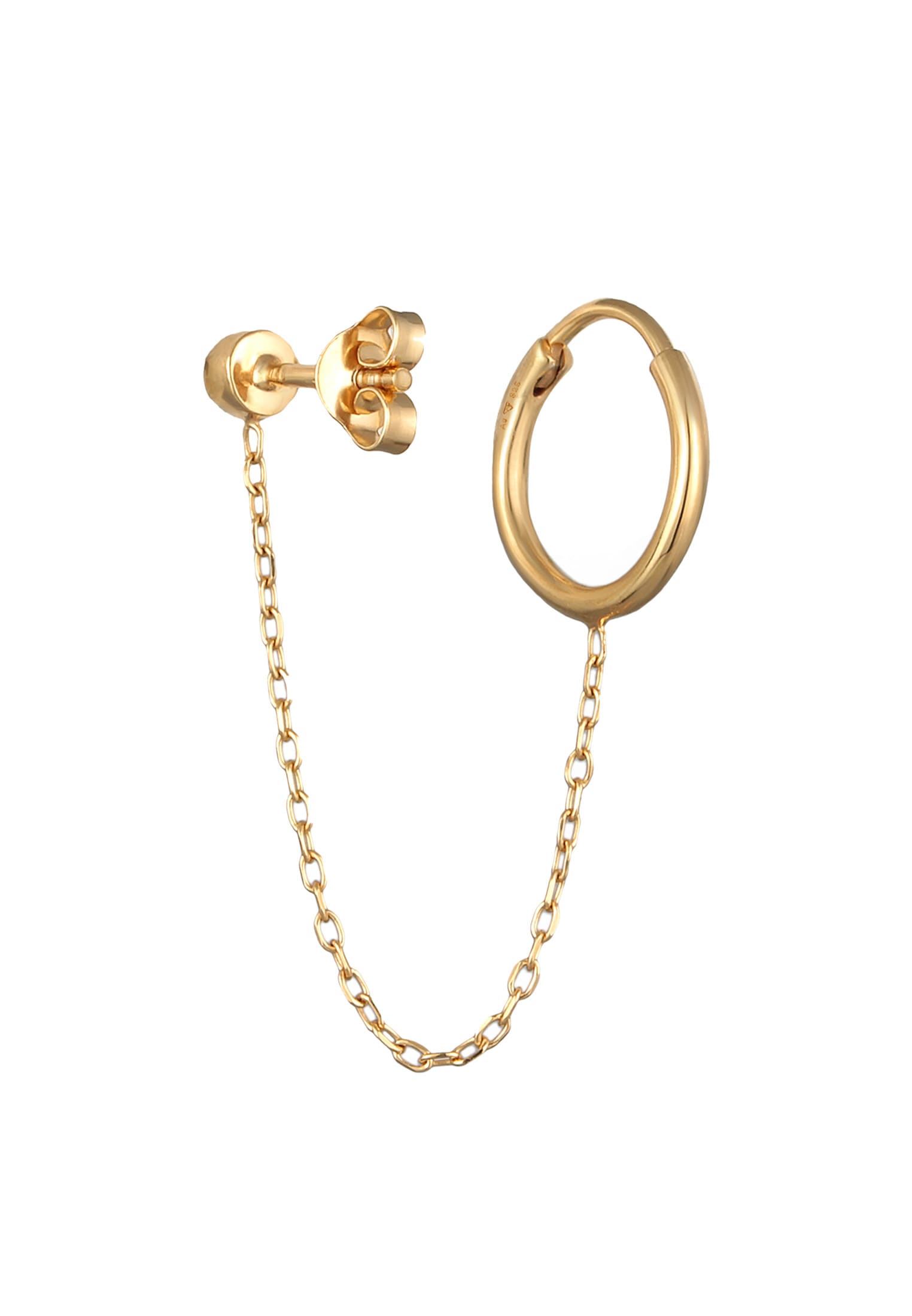 Elli Ohrklemme »Ohrringe Doppelter Piercing 2-Loch Ohrring 925 Silber, mit Kristallen von Swarovski®«