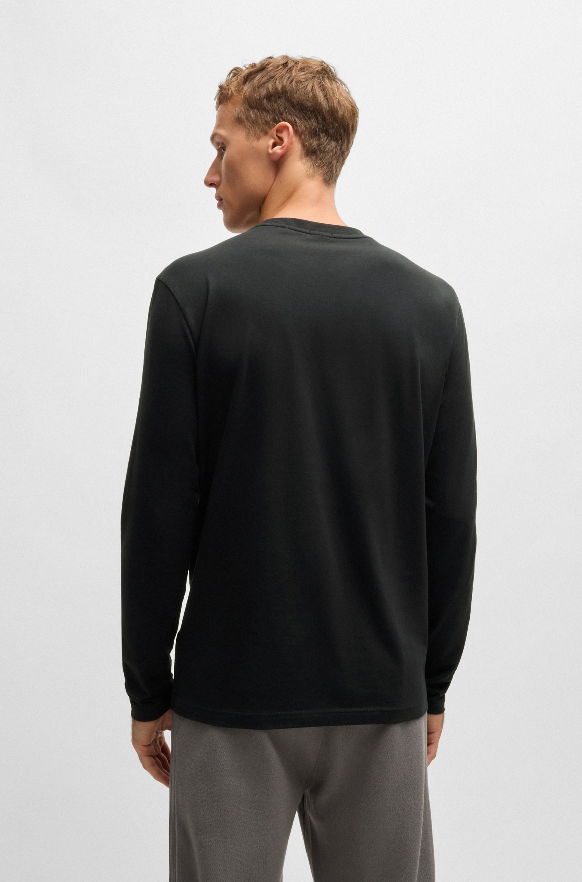 Thumbnail - BOSS GREEN Langarmshirt "Tee Long" mit Rundhalsausschnitt