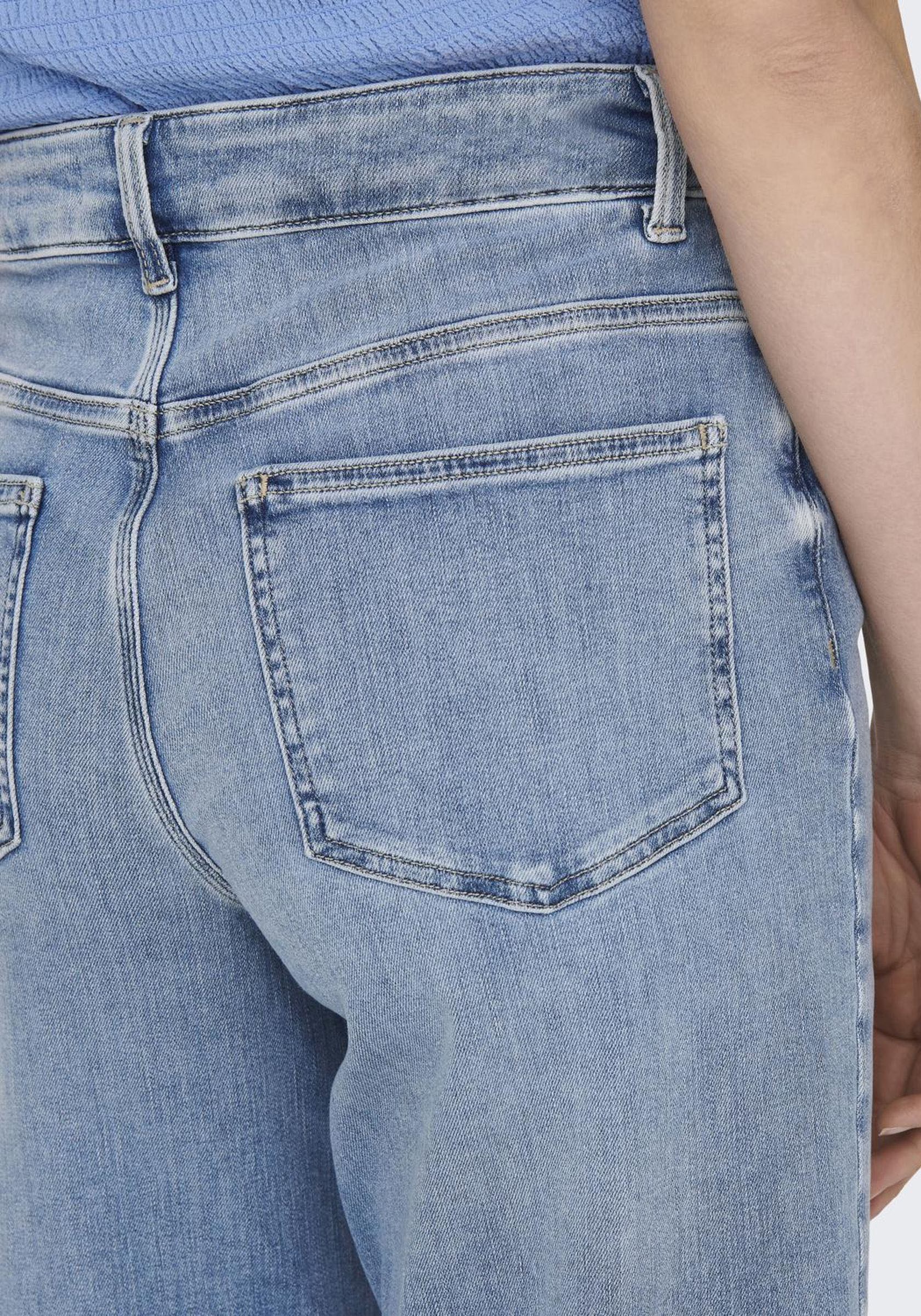 ONLY High-waist-Jeans "ONLMADISON – High Waist Jeans mit weitem Bein für Ko günstig online kaufen