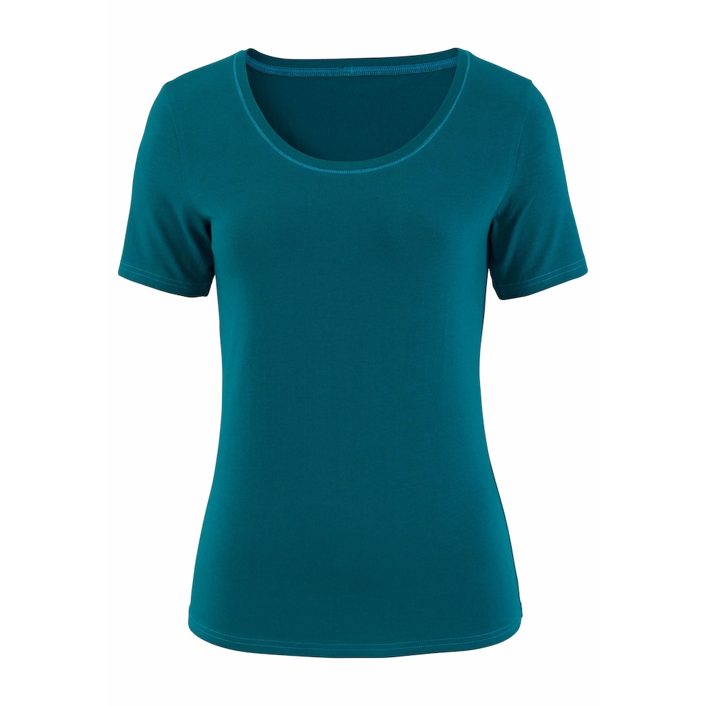 Vivance Kurzarmshirt, (2er-Pack)