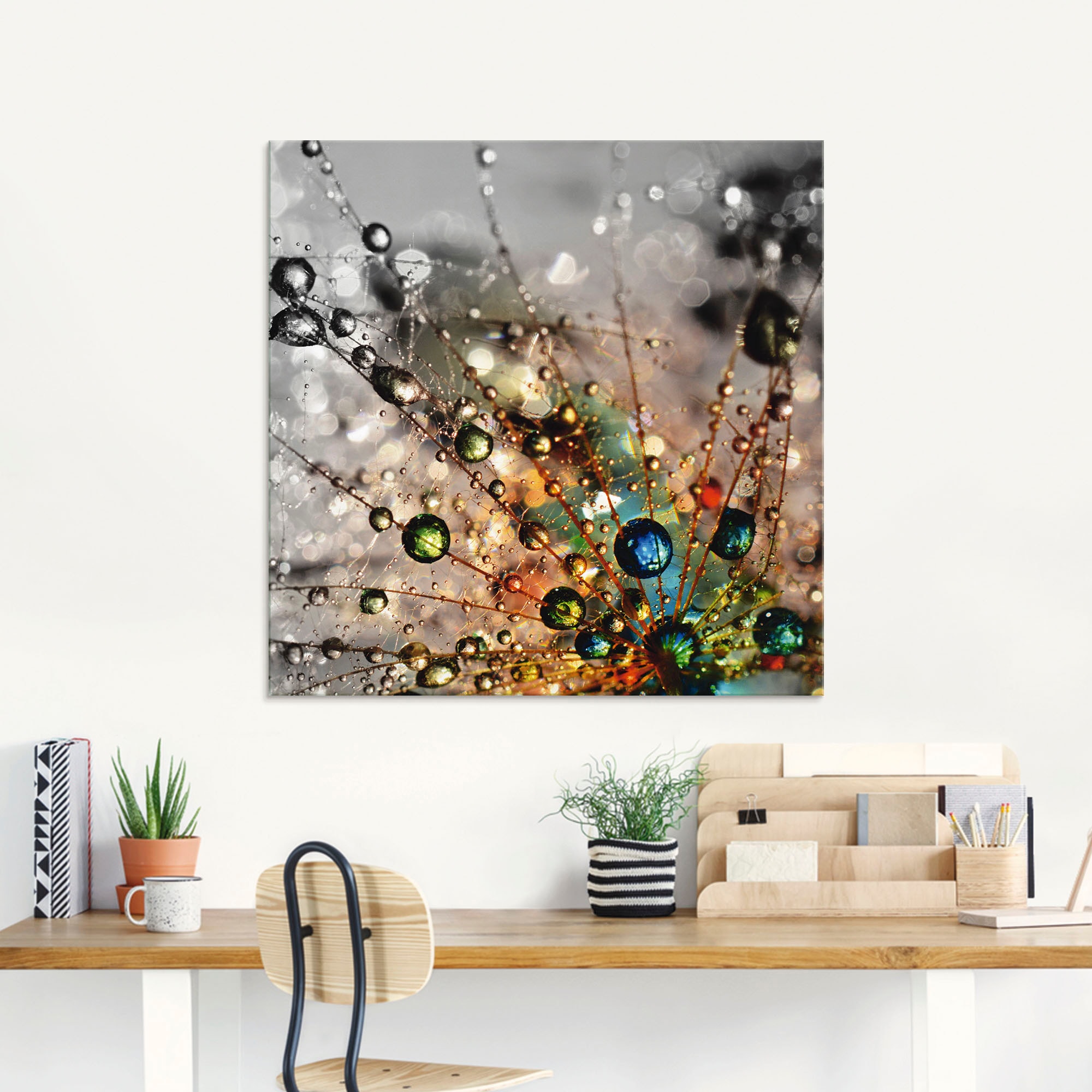 Artland Glasbild "Farbenfrohe Natur" Blumen 1 Stk. tlg. in verschiedenen Gr günstig online kaufen
