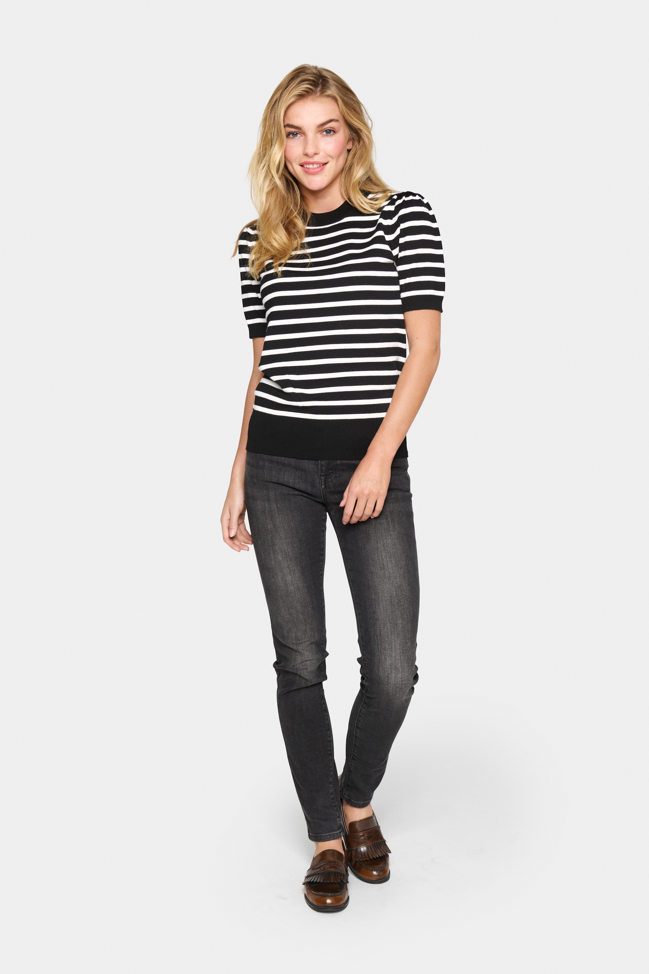 Saint Tropez Kurzarmpullover »MilaSZ SS Striped«