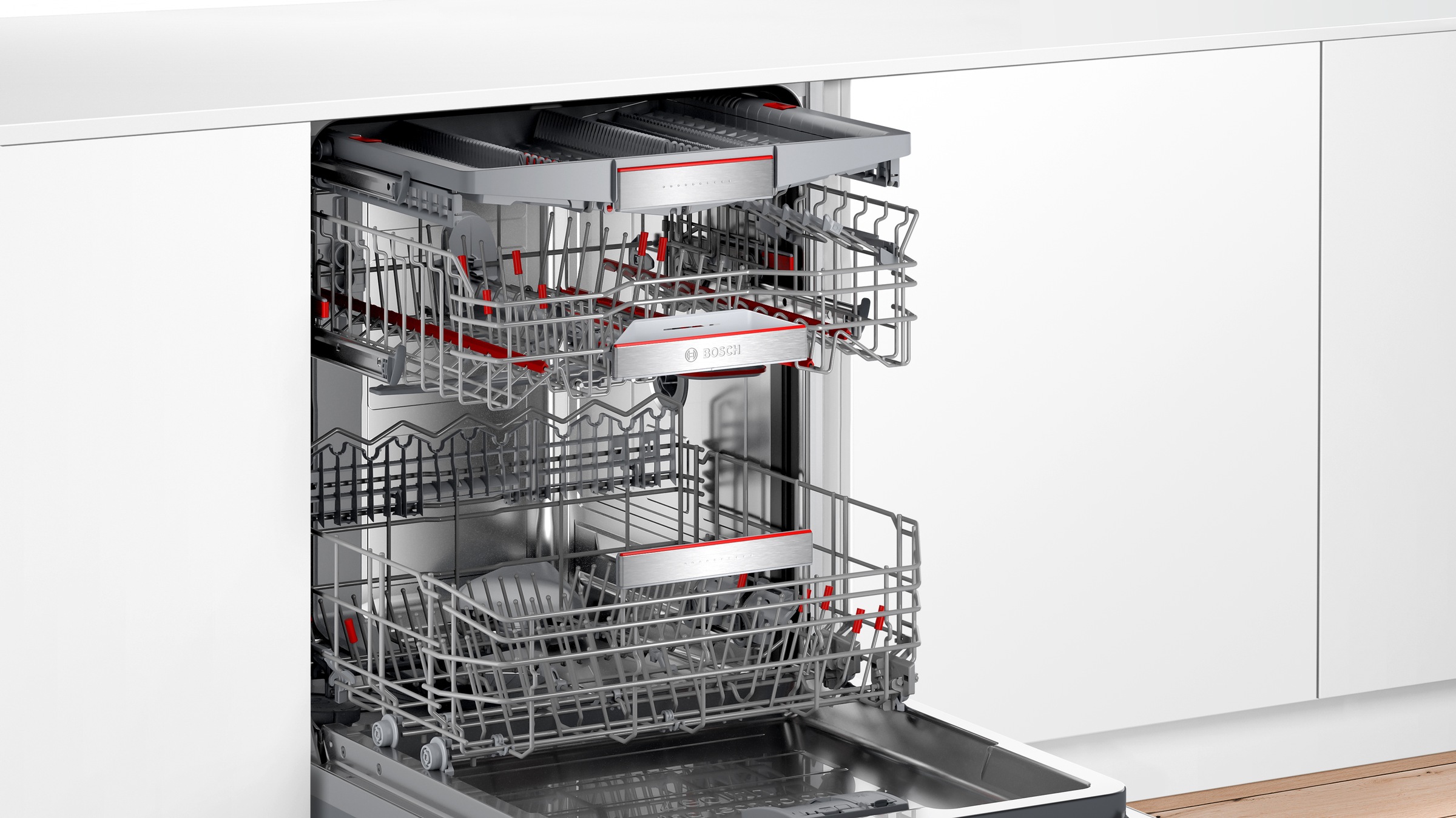 BOSCH teilintegrierbarer Geschirrspüler Serie 8 »SMI8TCS01E«, 14 Maßgedecke