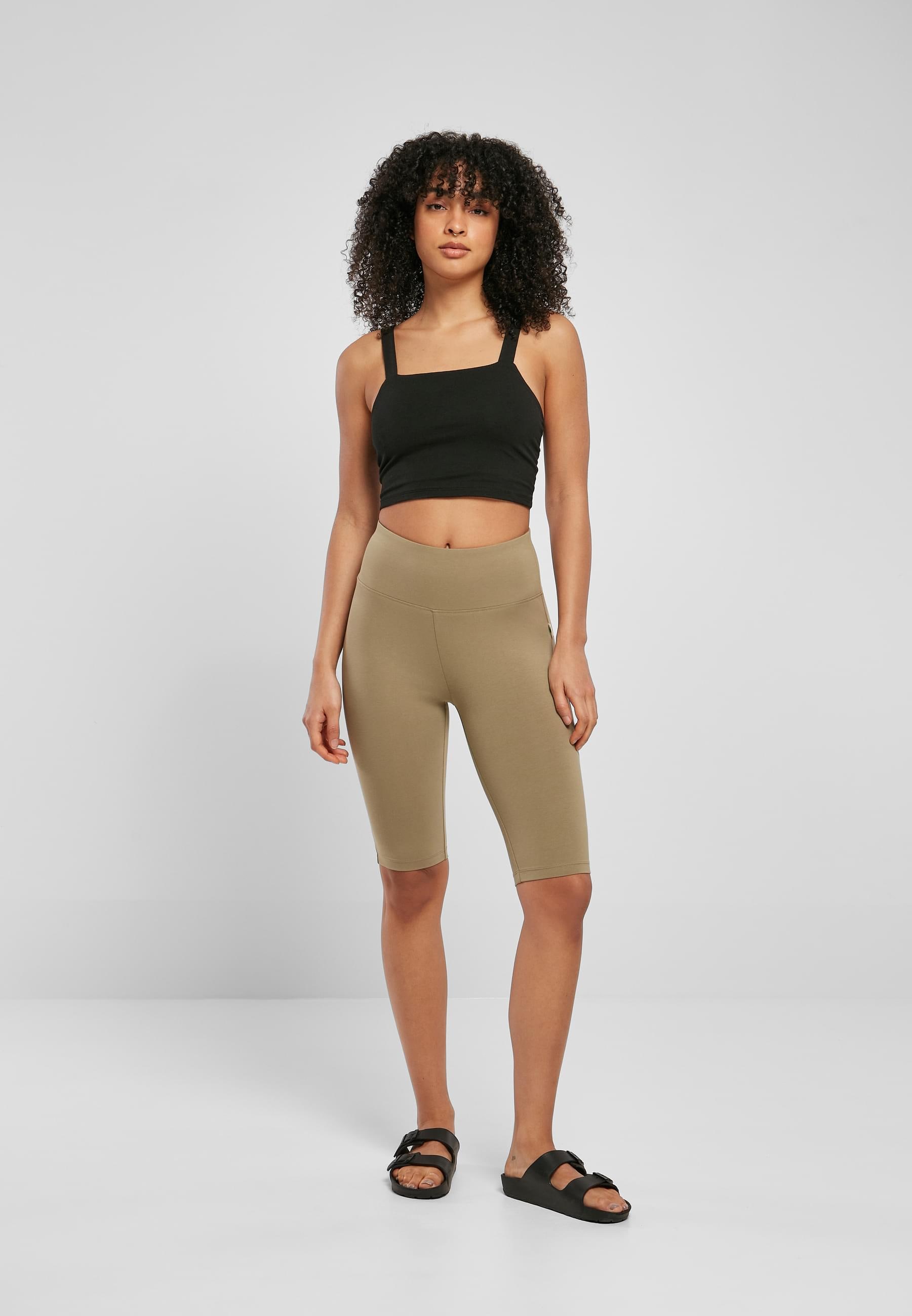 URBAN CLASSICS Radlerhose »Urban Classics Damen Ladies Organic Stretch Jersey Cycle Shorts«, (1 tlg.)