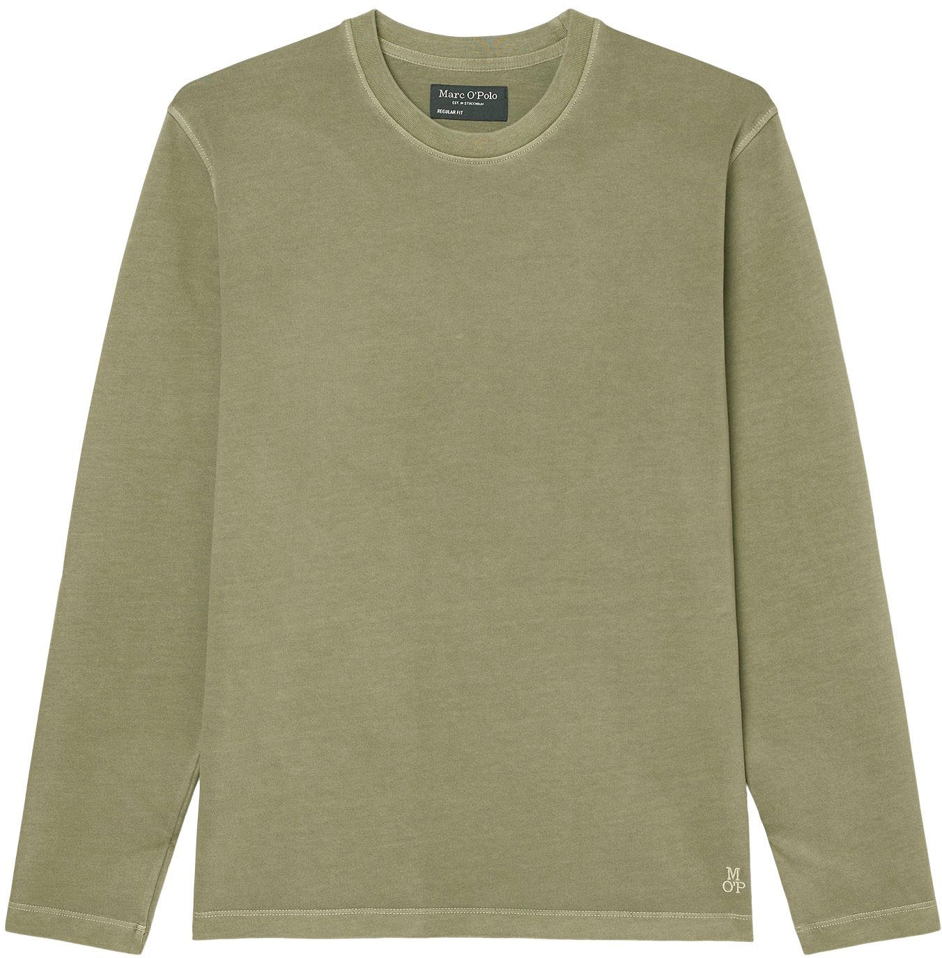 Marc OPolo Langarmshirt "T-shirt, long sleeve, crew neck, embroidery" günstig online kaufen