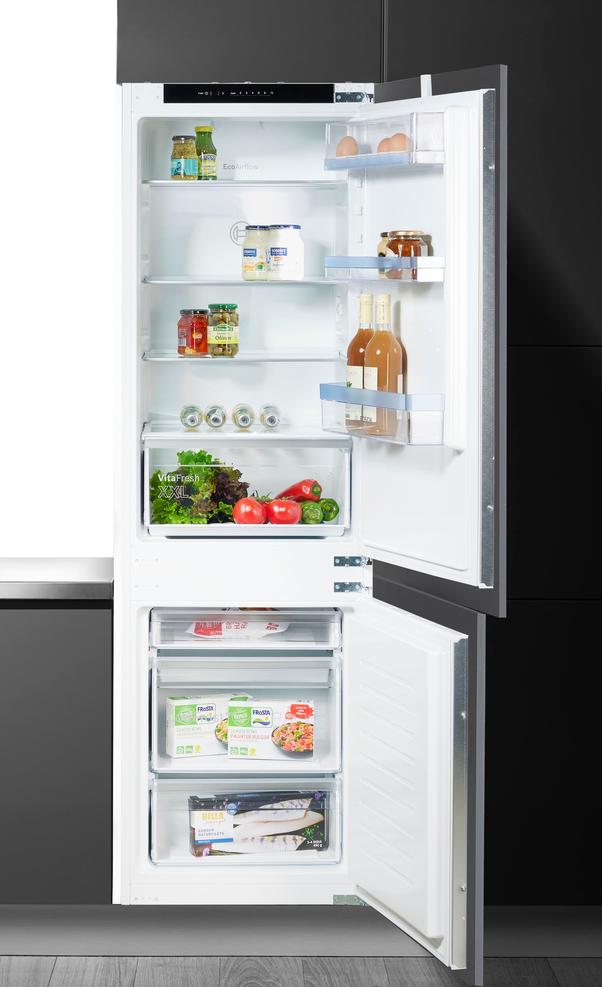 BOSCH Einbaukühlgefrierkombination Serie 4 "KIV86VSE0" 177,2 cm hoch 54,1 c günstig online kaufen