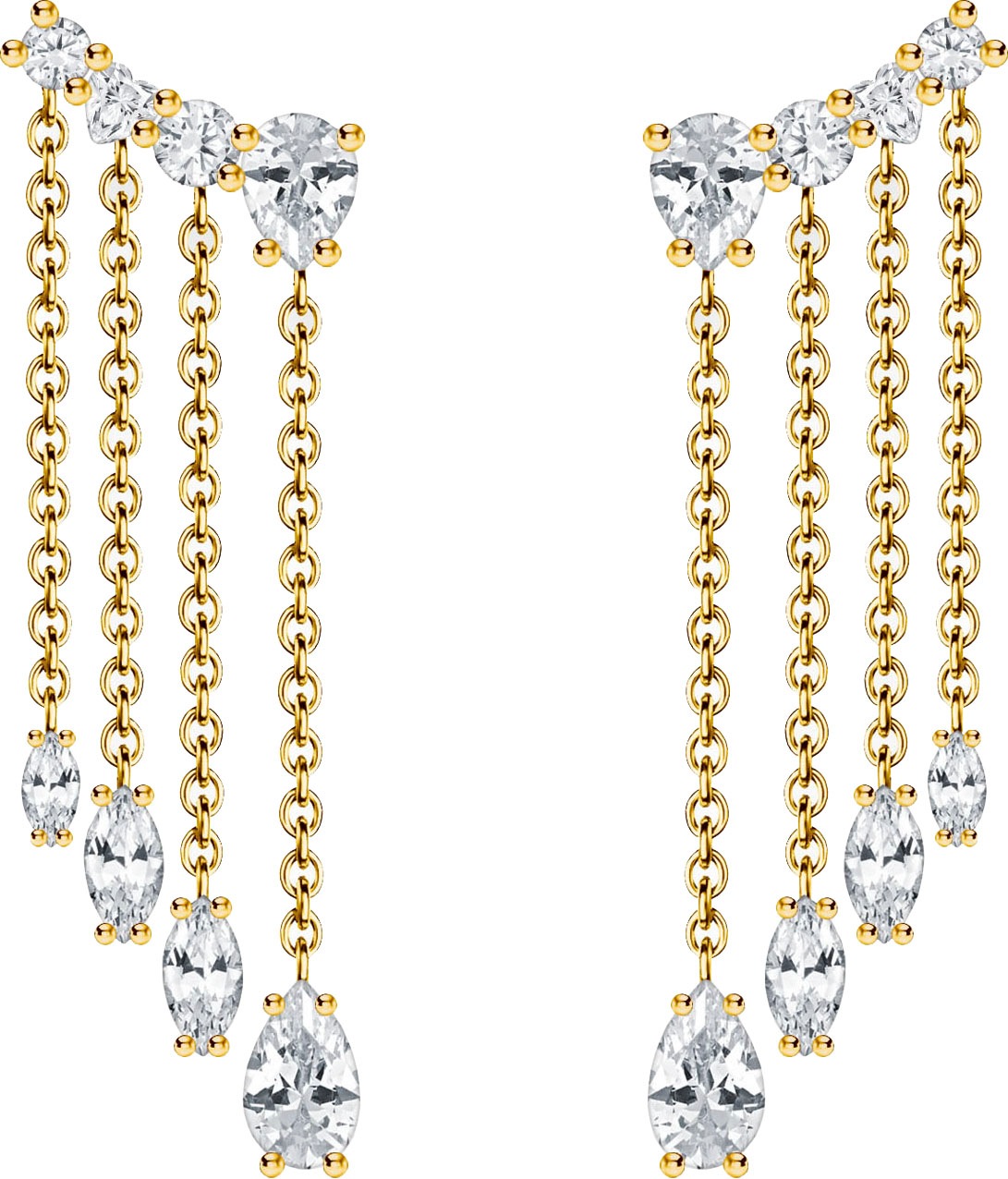 THOMAS SABO Paar Ohrstecker »Wasserfall-Ohrringe, H2325-414-14«, mit Zirkonia (synth.)