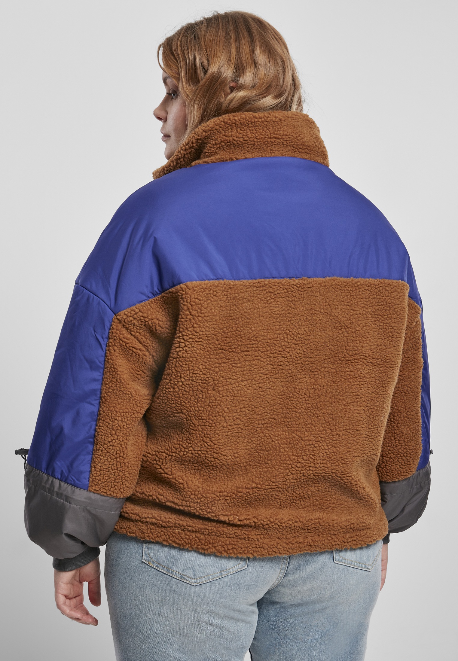 URBAN CLASSICS Sherpa Pull Over »Frauen Jacket«, ohne bestellen 3-Tone (1 BAUR für Kapuze Outdoorjacke Ladies | St.)