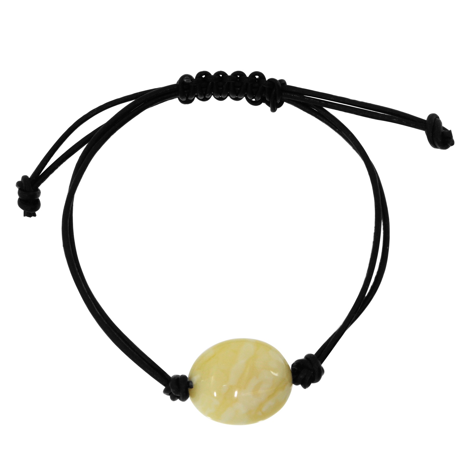 OSTSEE-SCHMUCK Damen Armband "- Jana - Bernstein -", Bernstein, gelb, Bernstein, Armbänder