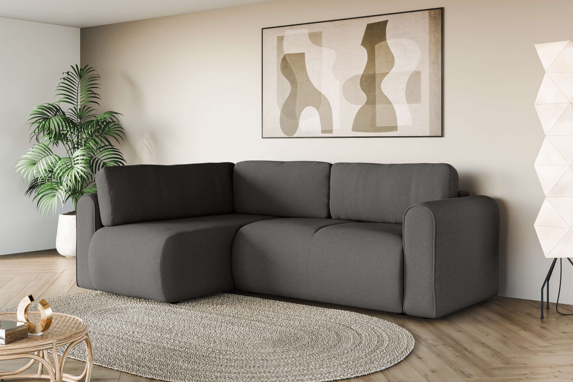 OTTO home Ecksofa "Zacharia wahlweise Schlafsofa mit Bettkasten, B/T/H 250/ günstig online kaufen
