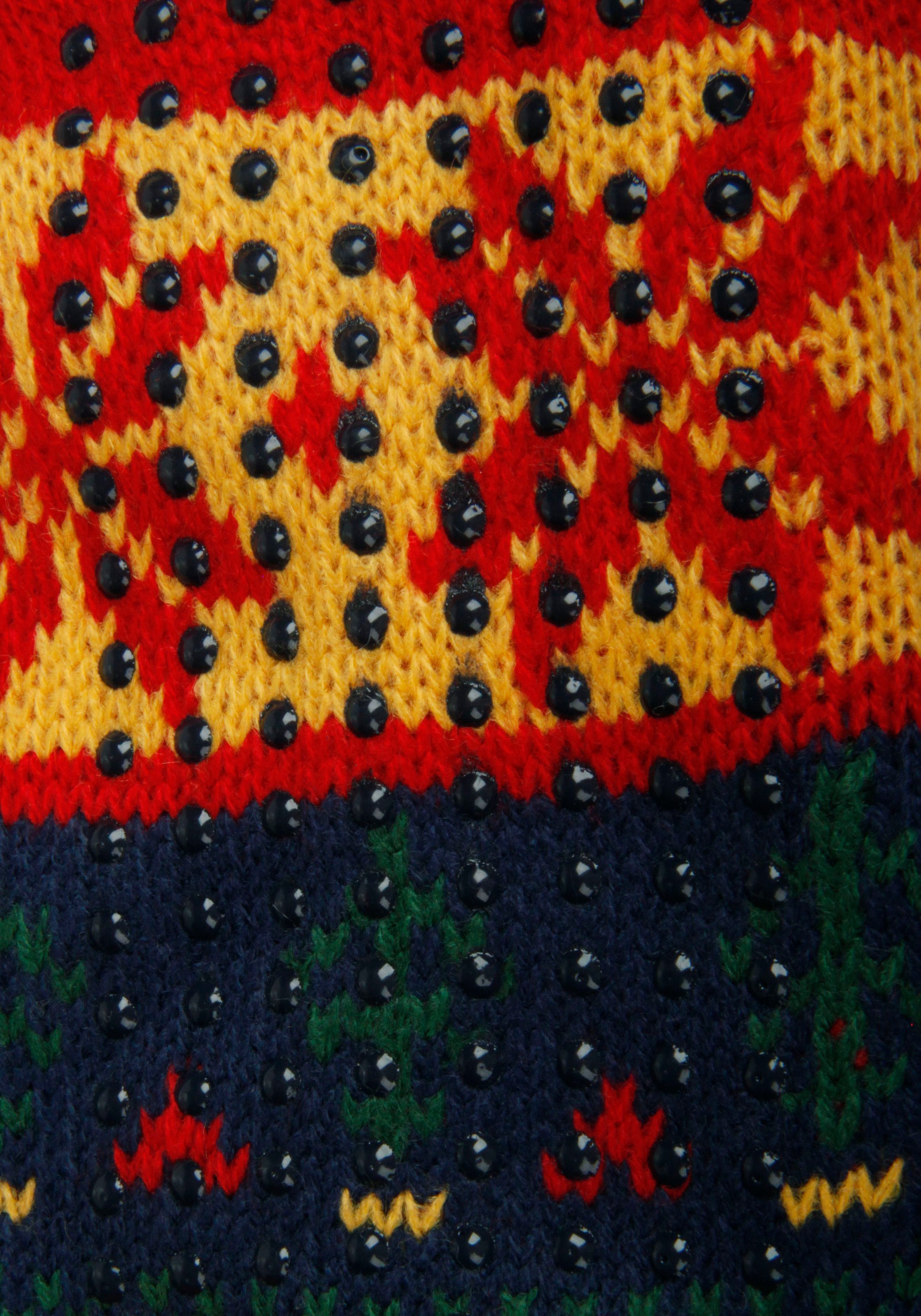 Capelli New York Kuschelsocken, (1 Paar), mit winterlichem Muster