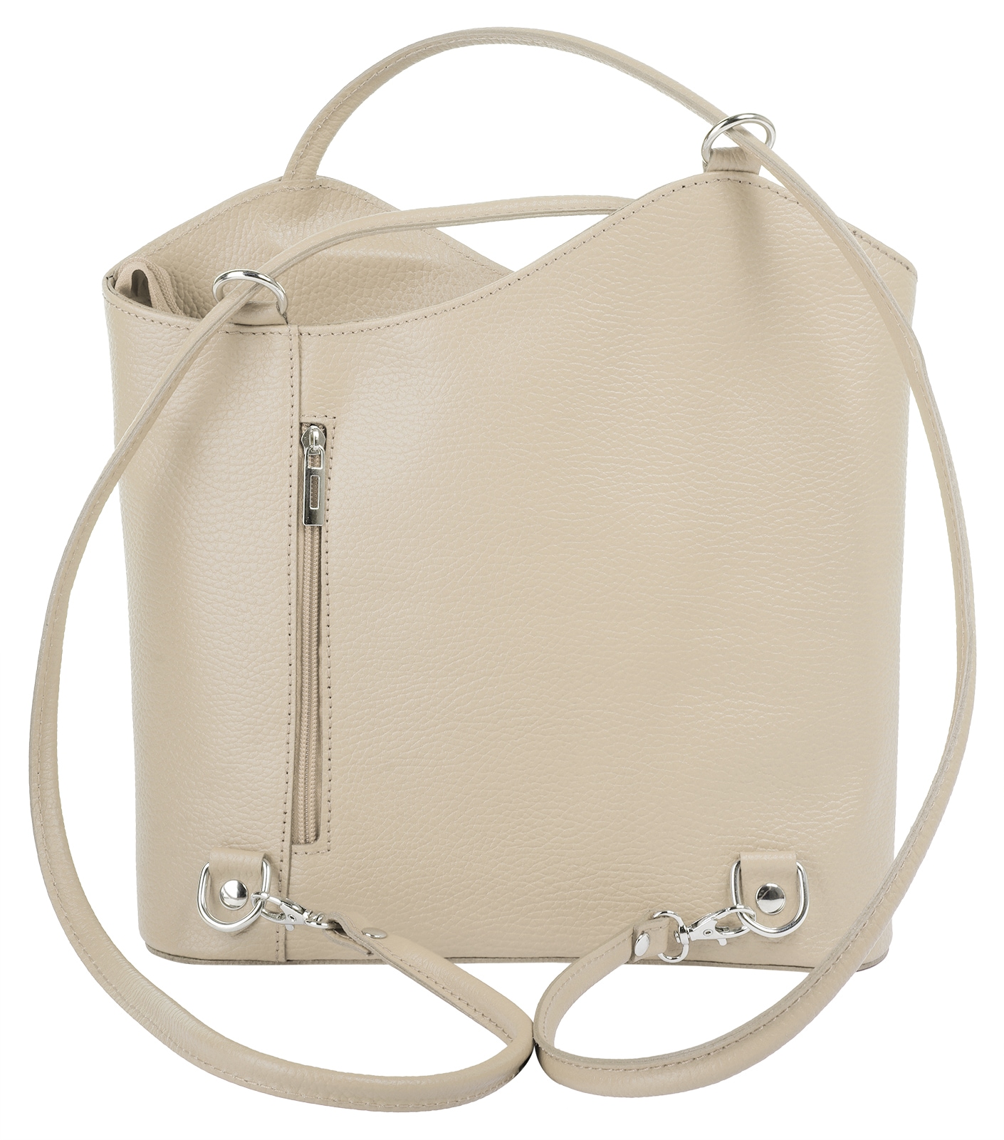Cluty Cityrucksack, echt Leder, Made in Italy