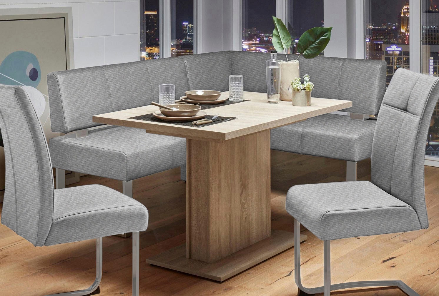 OTTO home Eckbank "Rab" in 2 Breiten (180 oder 200 cm), Bezug in verschiedenen Qualitäten