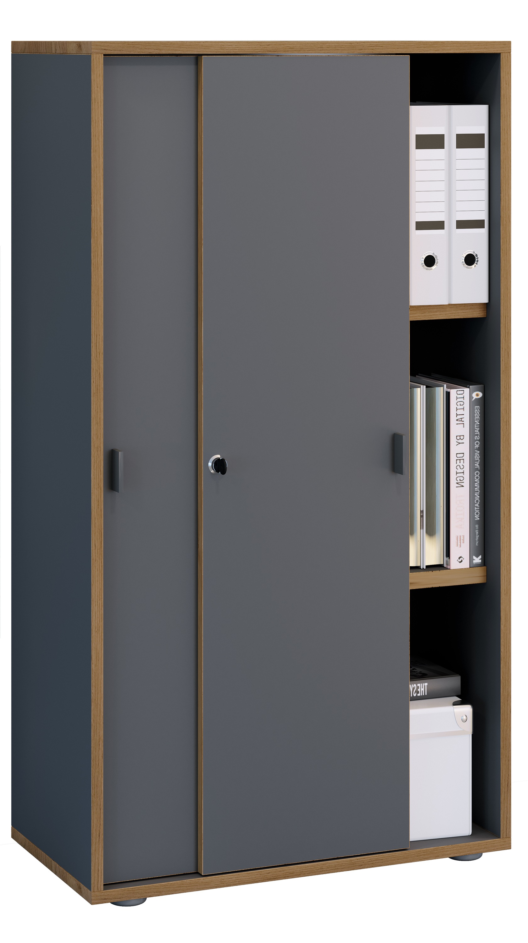 VCM Aktenschrank "Büroschrank Aktenschrank Schiebetüren Salia 3fach" 1 Stk. günstig online kaufen