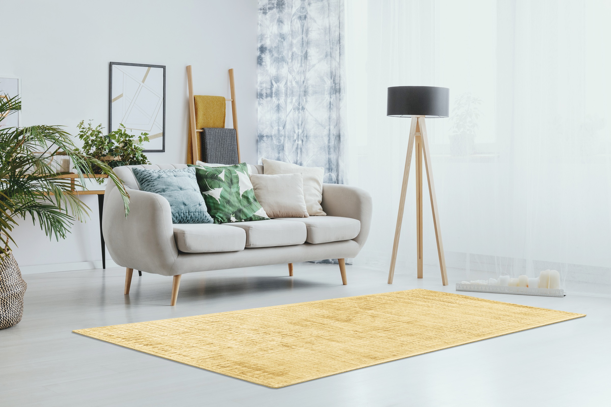 Padiro Teppich »Karma 125«, rechteckig, 8 mm Höhe, Handgewebter Teppich mit 3D-Design, weiche Haptik, pflegeleicht