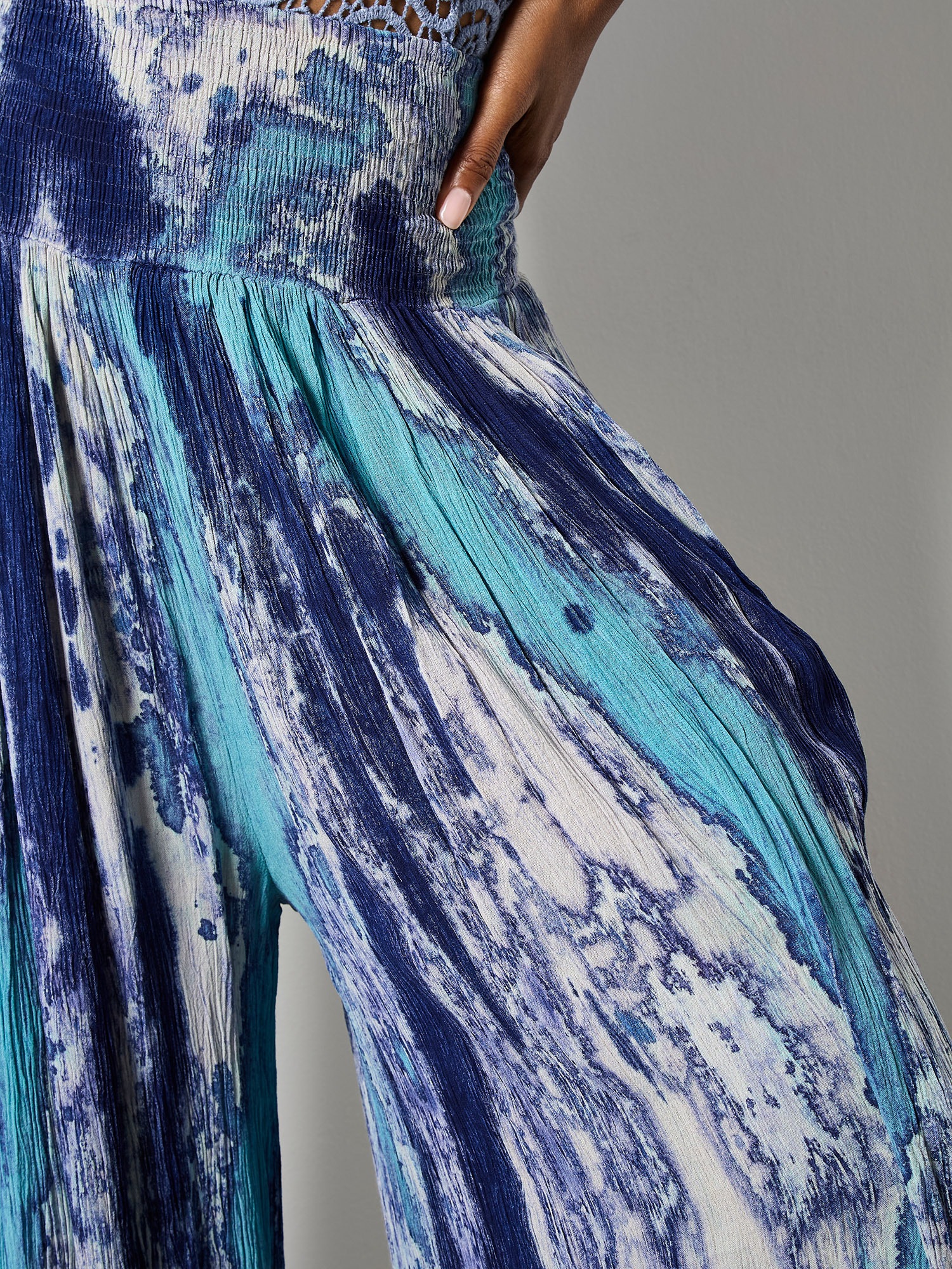 Apricot Palazzohose »Palazzo-Hose mit Tie-Dye-Effekt«