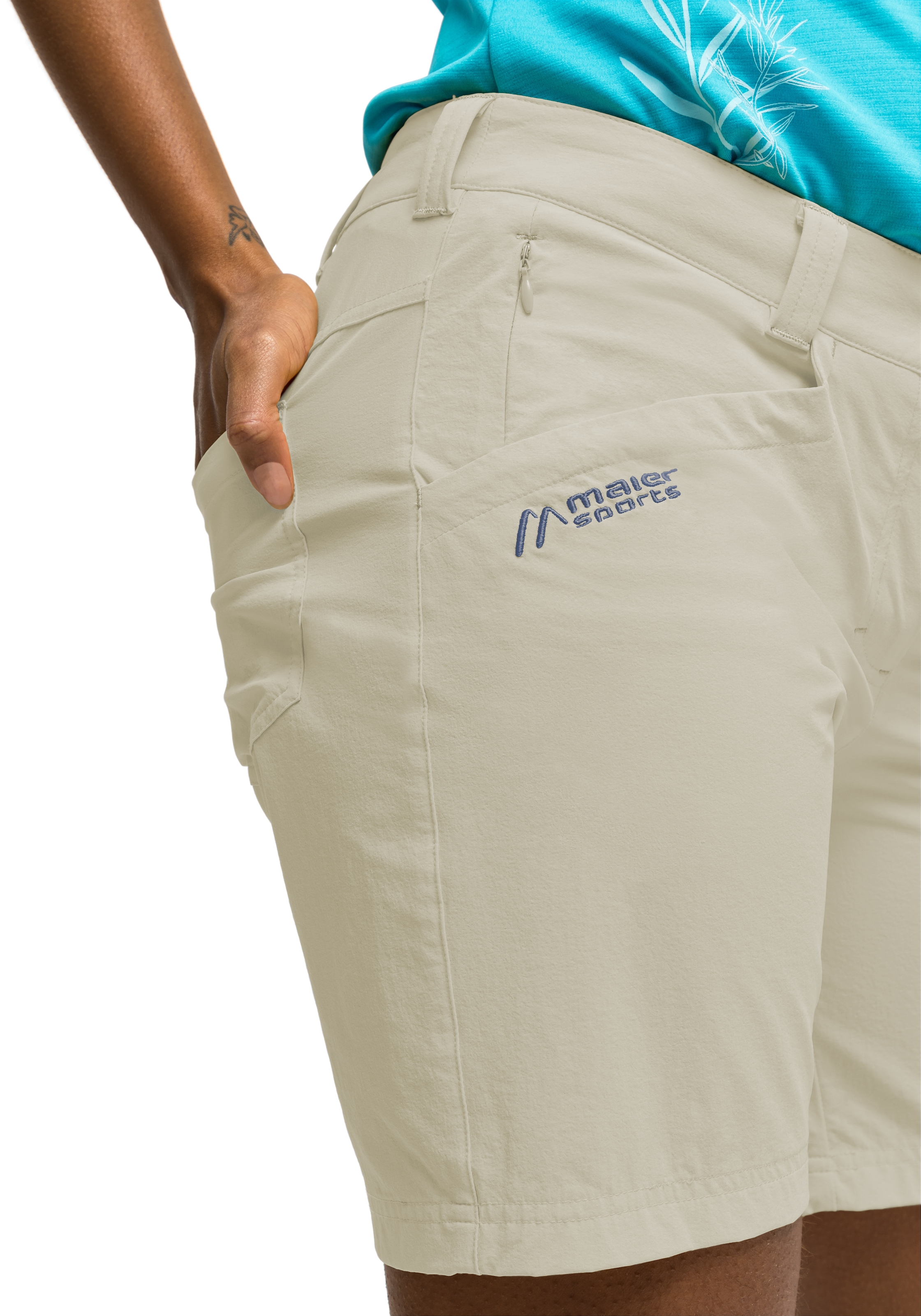 Maier Sports Funktionsshorts »Lulaka Shorts«, Damen Shorts, kurze Wanderhose, Outdoorhose mit 4 Taschen, Regular Fit