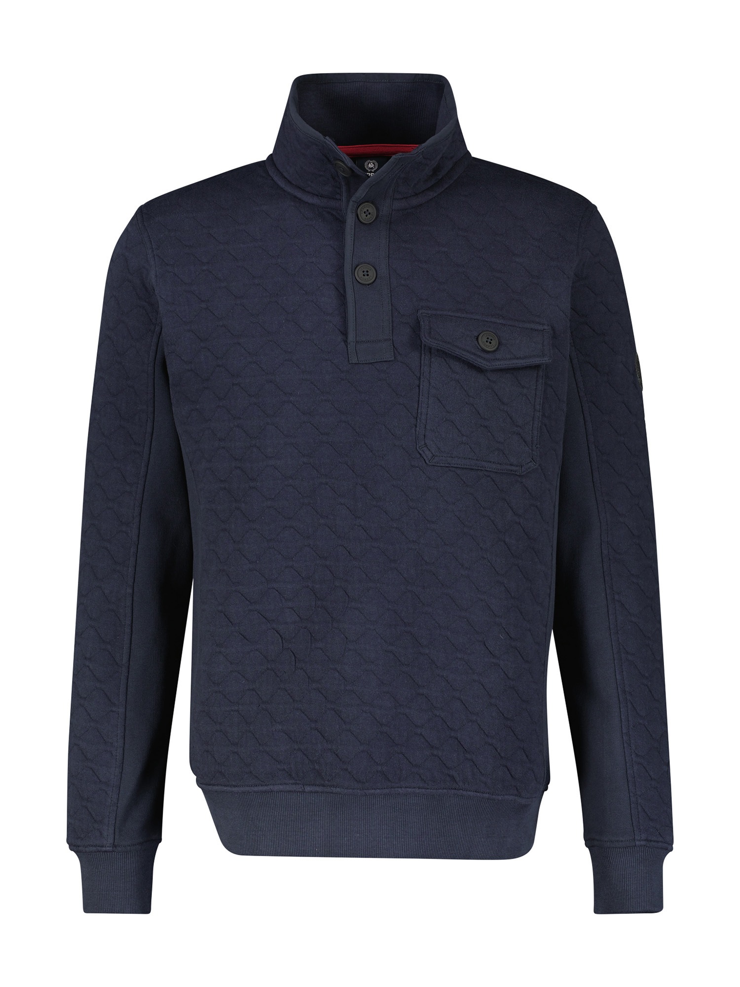 LERROS Sweatshirt »LERROS Sweat-Troyer mit Steppmuster«