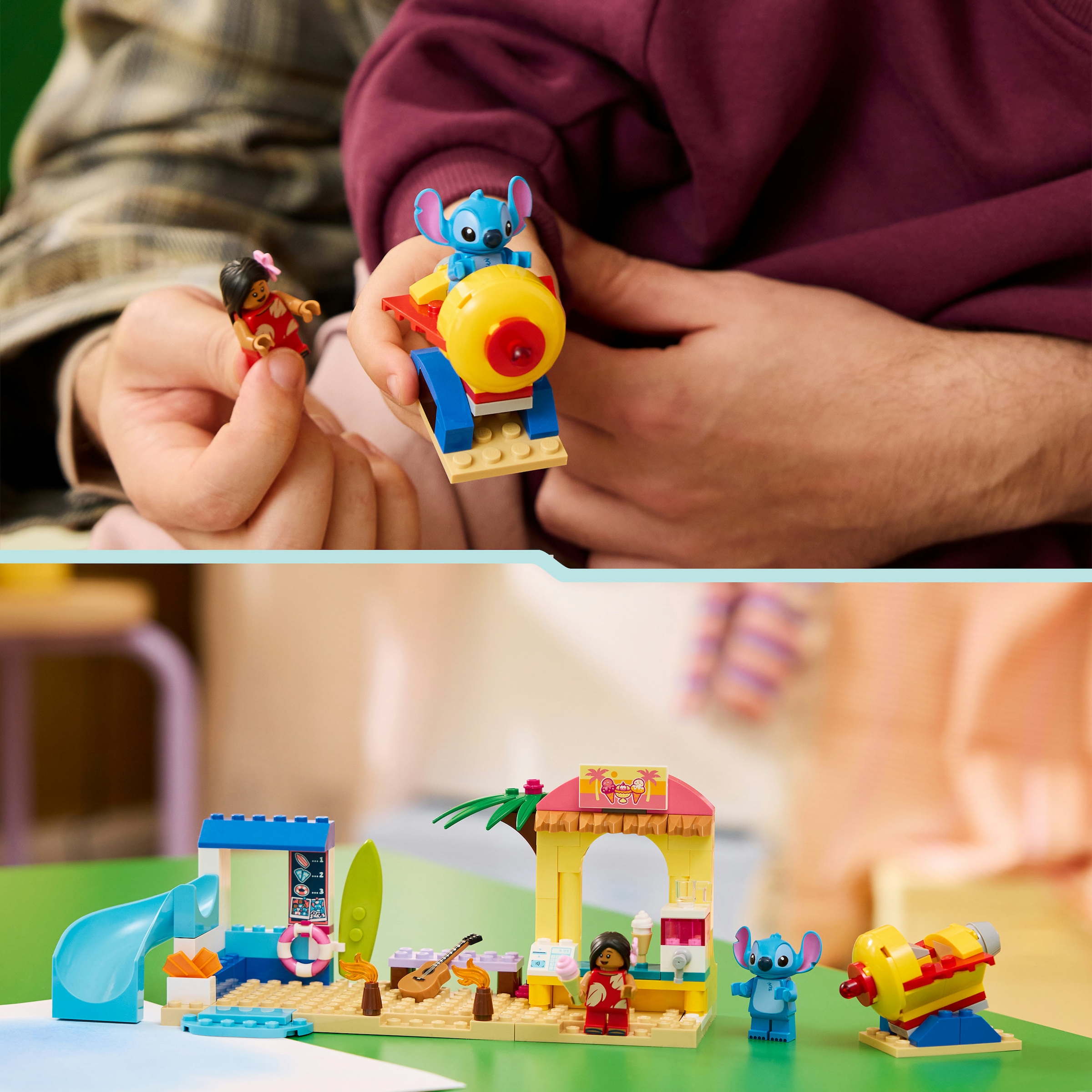 LEGO® Konstruktionsspielsteine »Spaß am Strand mit Lilo und Stitch (43280), LEGO Disney Classic« Made in Europe