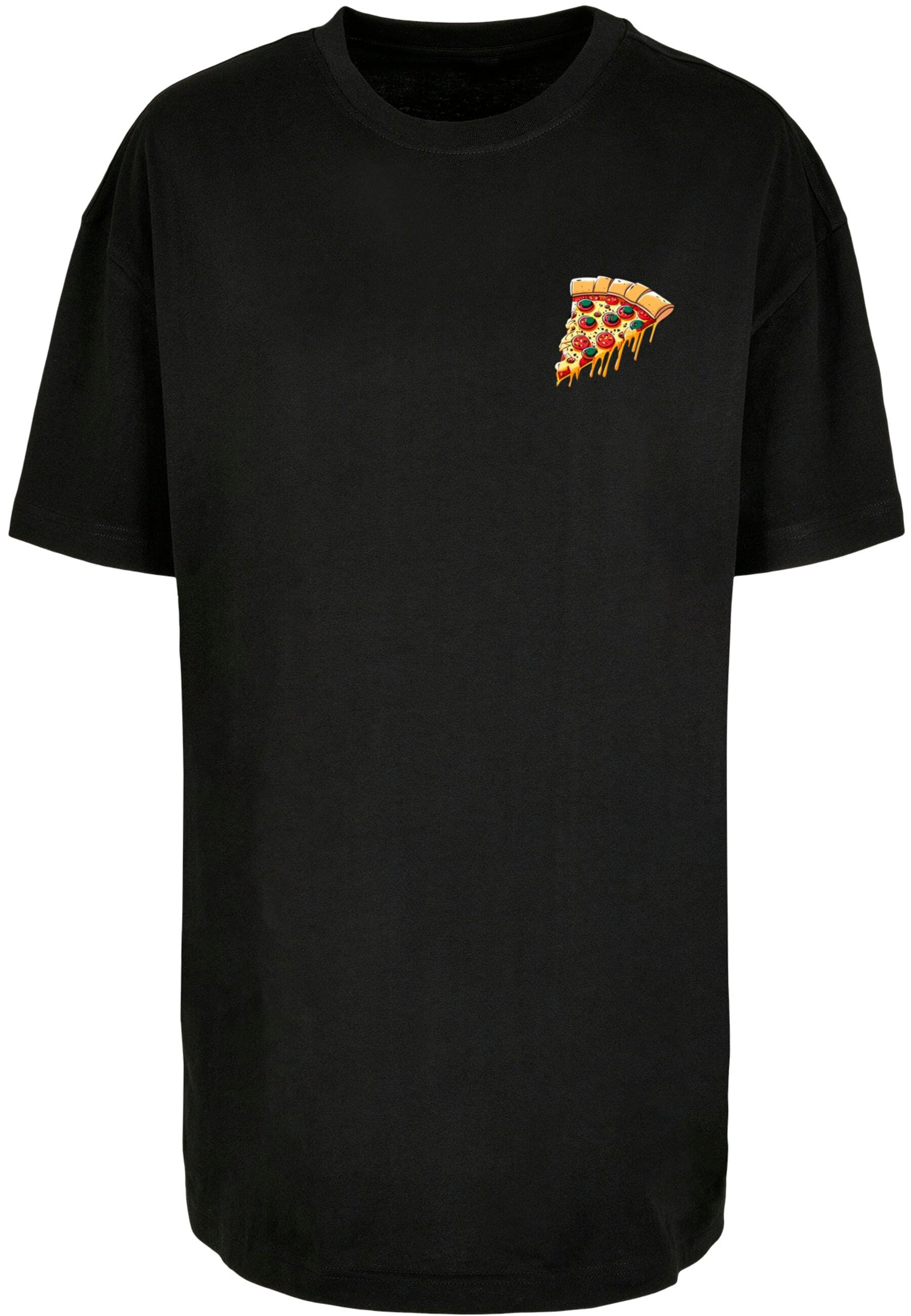 T-Shirt »Merchcode Damen Ladies Pizza Comic Boyfriend Tee«, (1 tlg.)