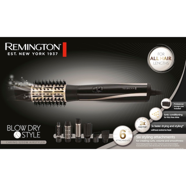 Remington Warmluftbürste »Blow Dry & Style AS7700«, 6 Aufsätze},  Airstyler/Rund-&Lockenbürste für kurze, mittellange & lange Haare | BAUR