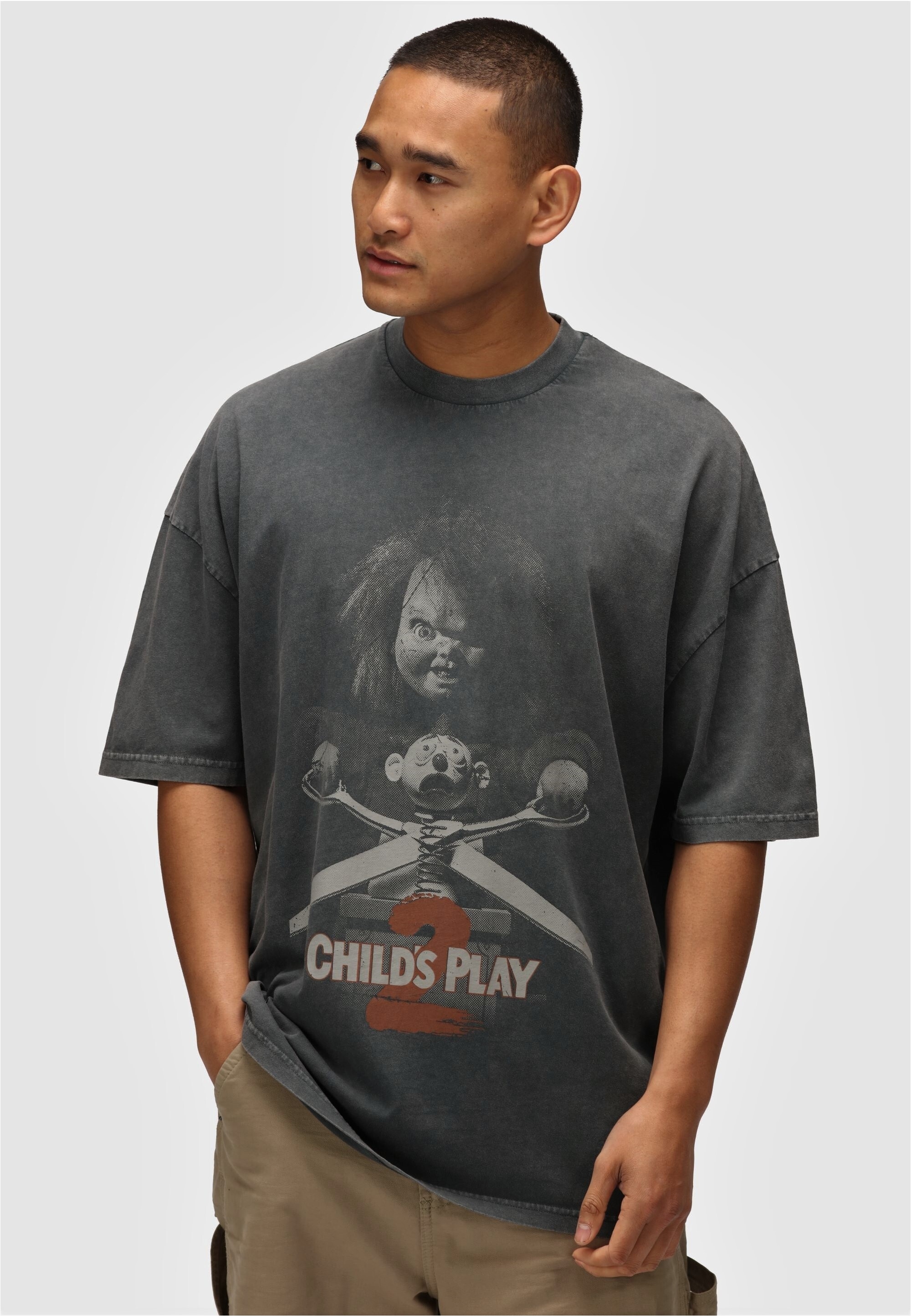 Recovered T-Shirt "Chucky 2 Childs Play", mit gruseligem Chucky-Print günstig online kaufen