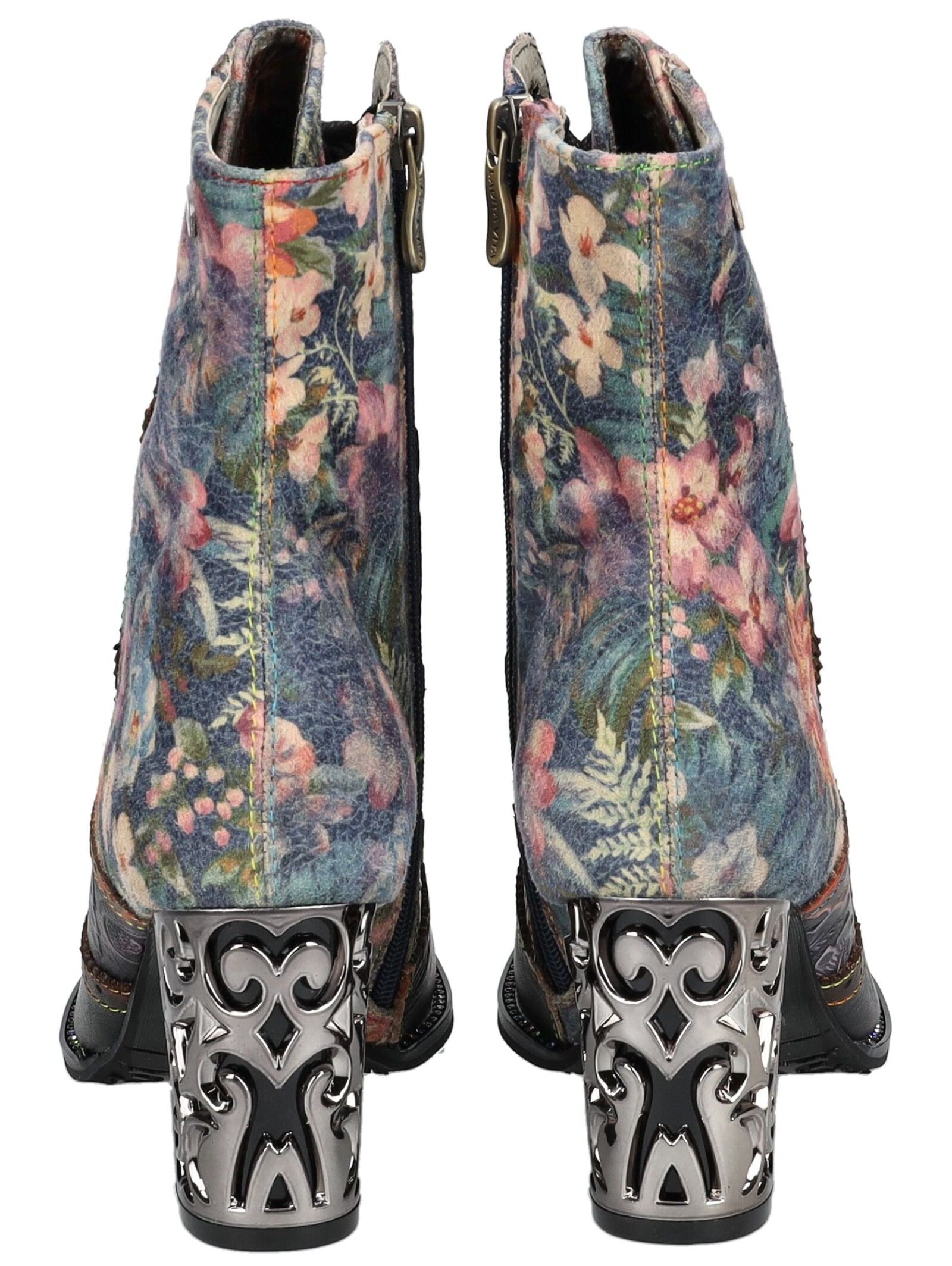 LAURA VITA High-Heel-Stiefelette »LAURA VITA Stiefelette Leder/Textil«