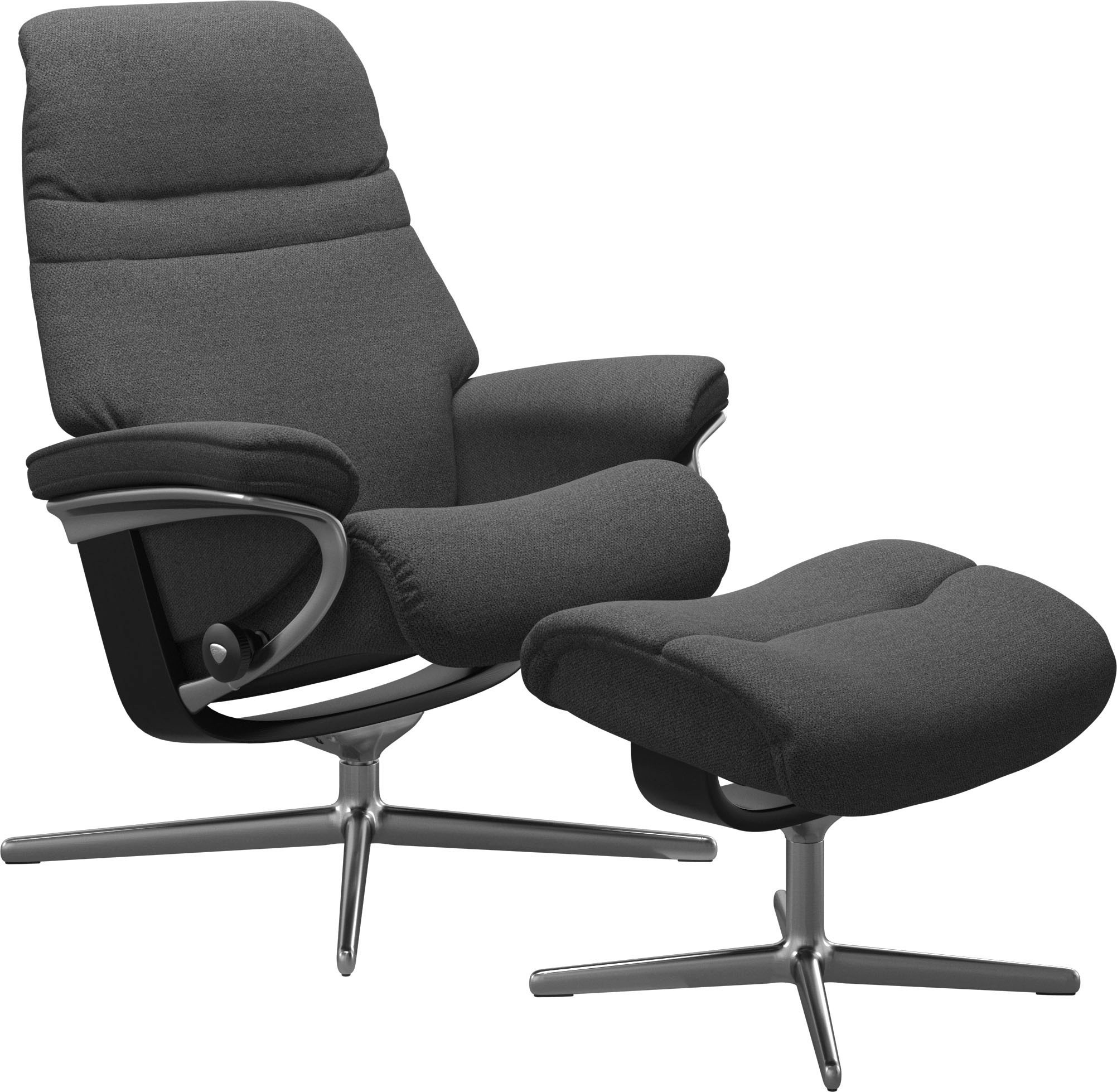 Stressless® Fußhocker »Sunrise«, mit Cross Base, Größe S, M & L, Holzakzent Schwarz