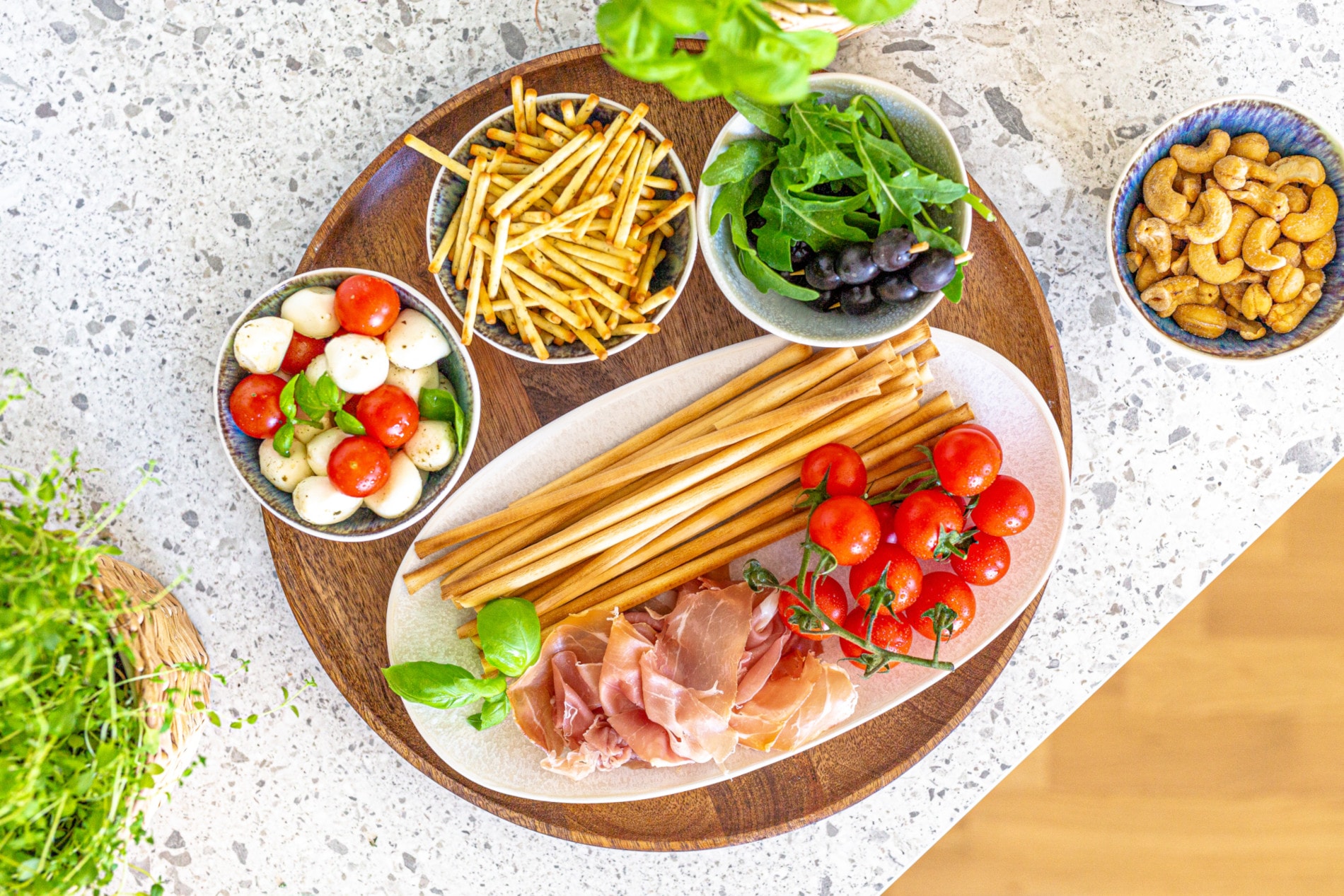 MÄSER Salatschüssel »FROZEN, Salatschüssel-Set, Steinzeug« 9 Stk. aus Steinzeug