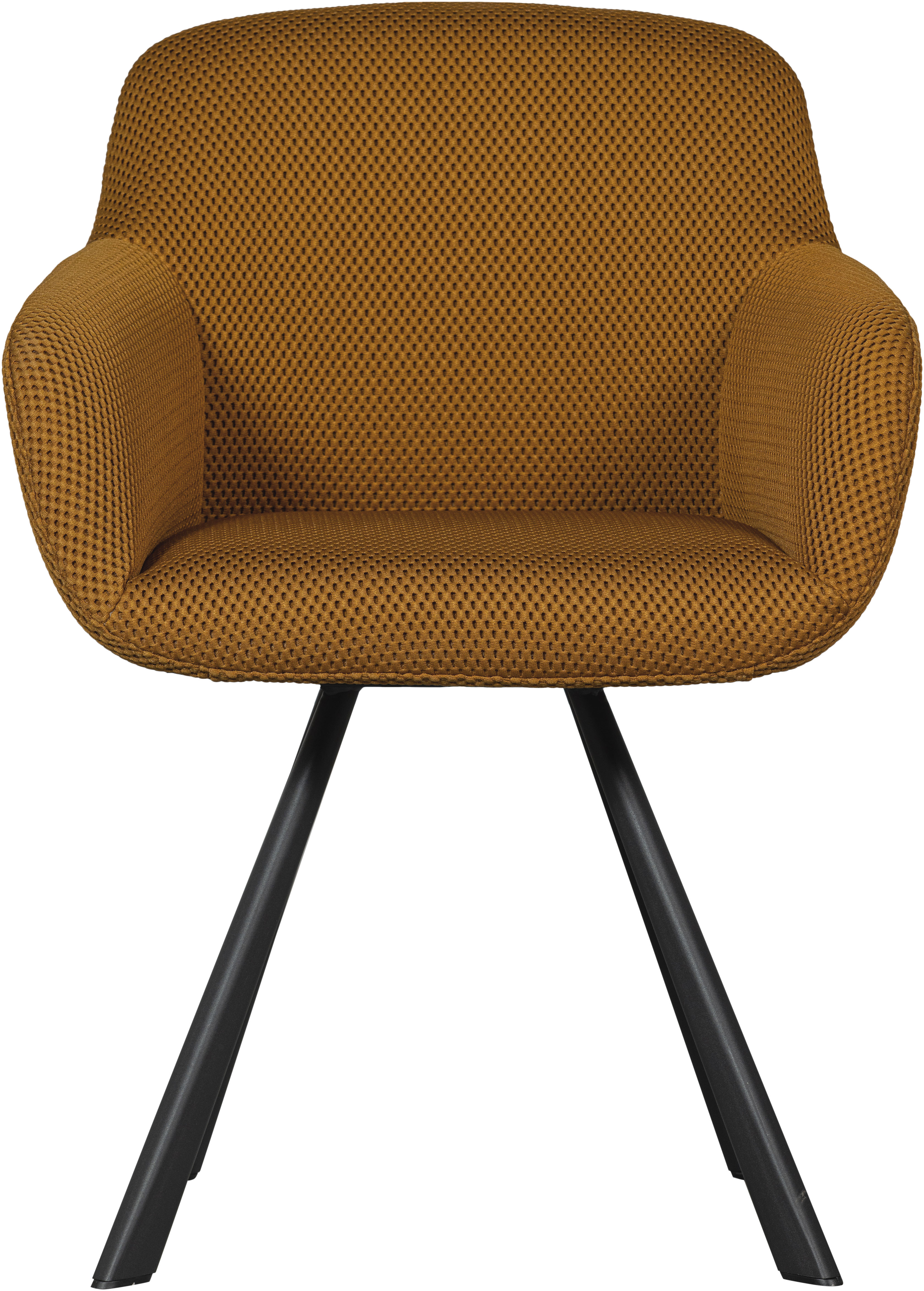 Thumbnail - WOOOD Esszimmerstuhl "Juno", Gestell aus Metall, gepolstert mit weichem Mesh-Stoff, H 79 cm