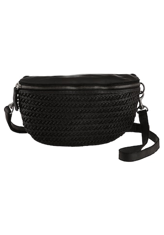 HARBOUR 2nd Bauchtasche su stilingas Flecht-Optik