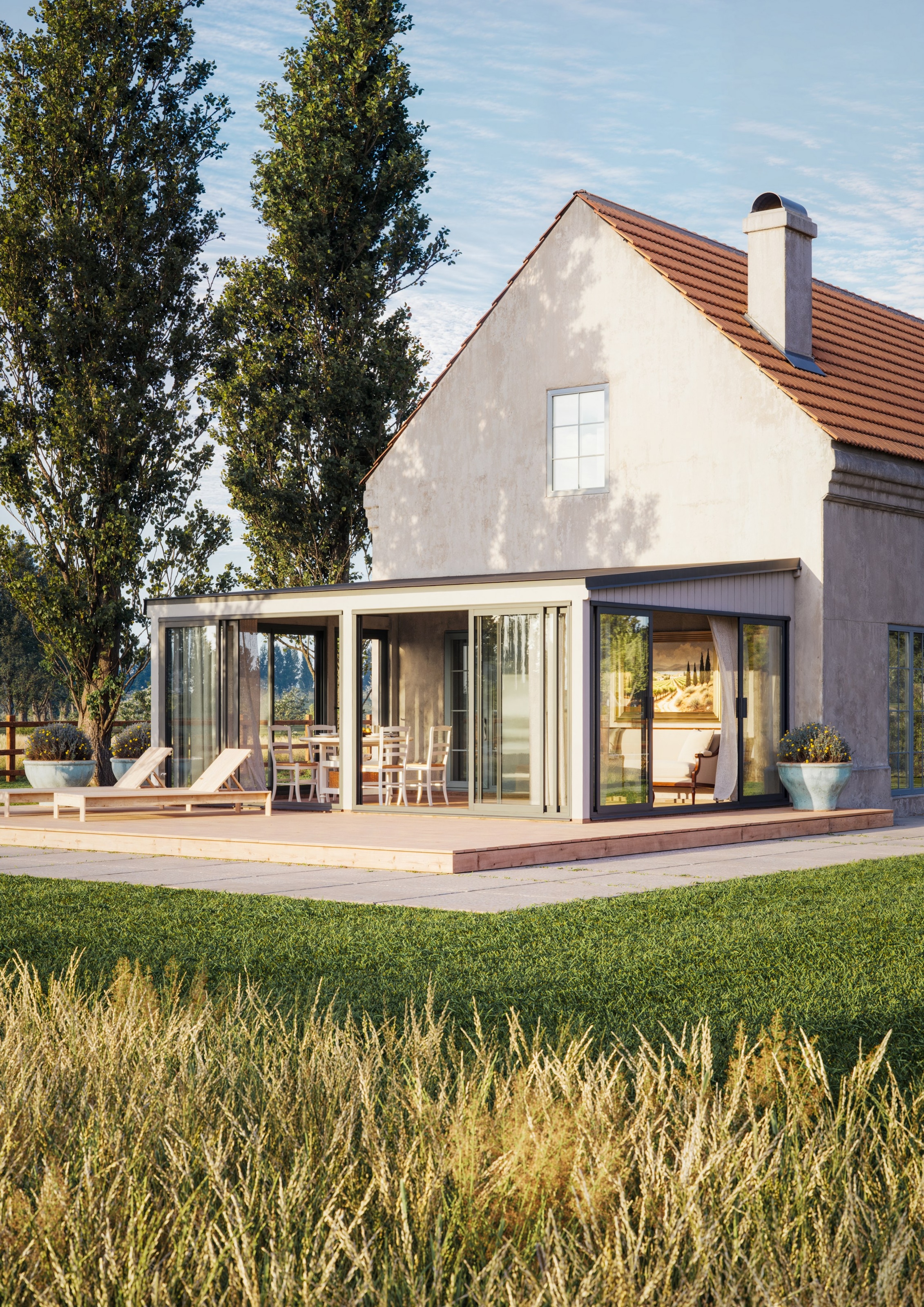 Palmako Holzpavillon »Lumi 23,3 m² Slide Plus« BxTxH: 592x425x276 cm