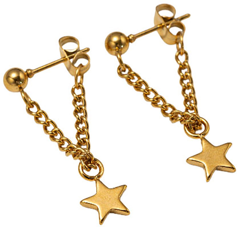 Firetti Paar Ohrstecker »Schmuck Geschenk Edelstahl Ohrschmuck Ohrringe Sterne«, Made in Germany