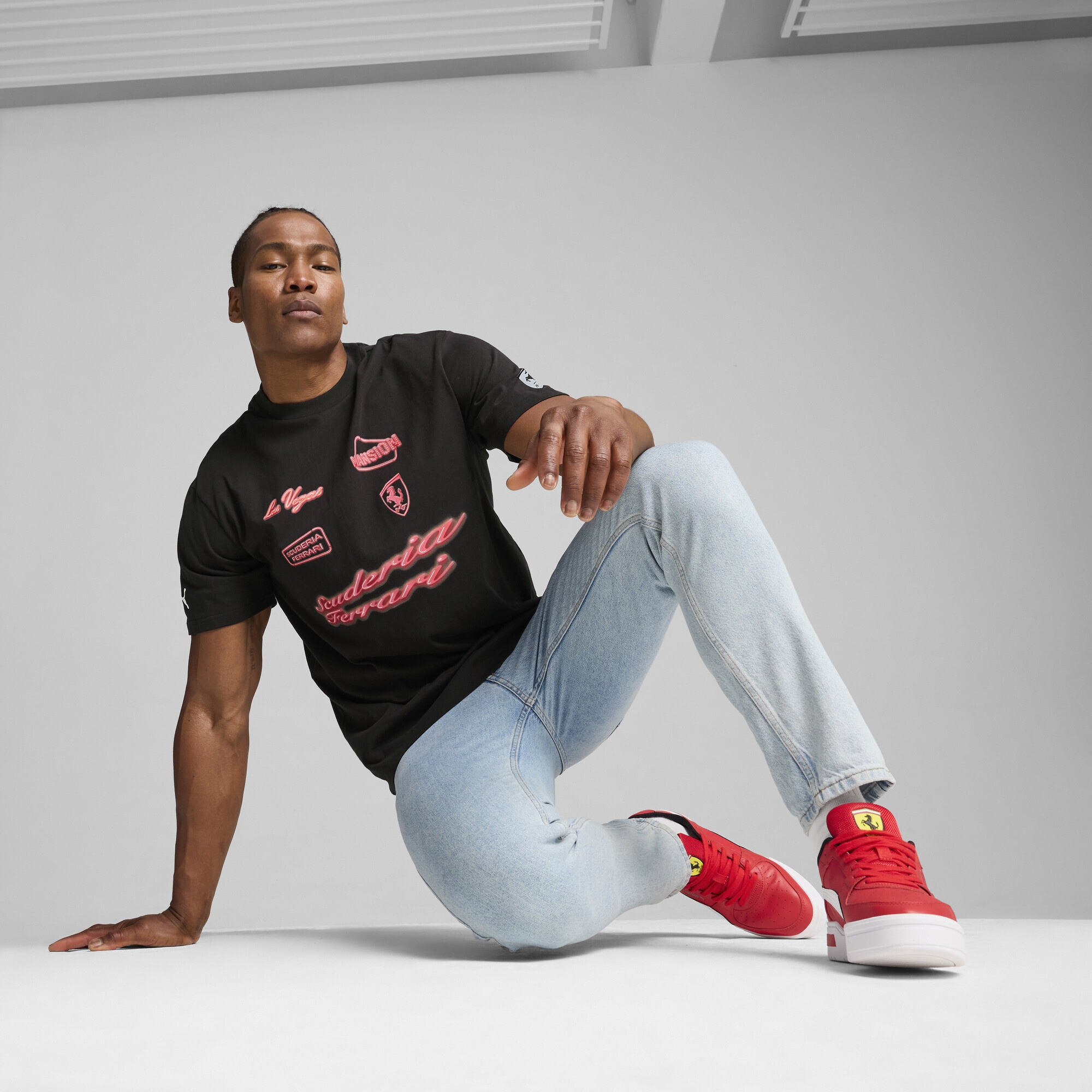 PUMA T-Shirt »Scuderia Ferrari Race Neon Energy Archive T-Shirt Herren«