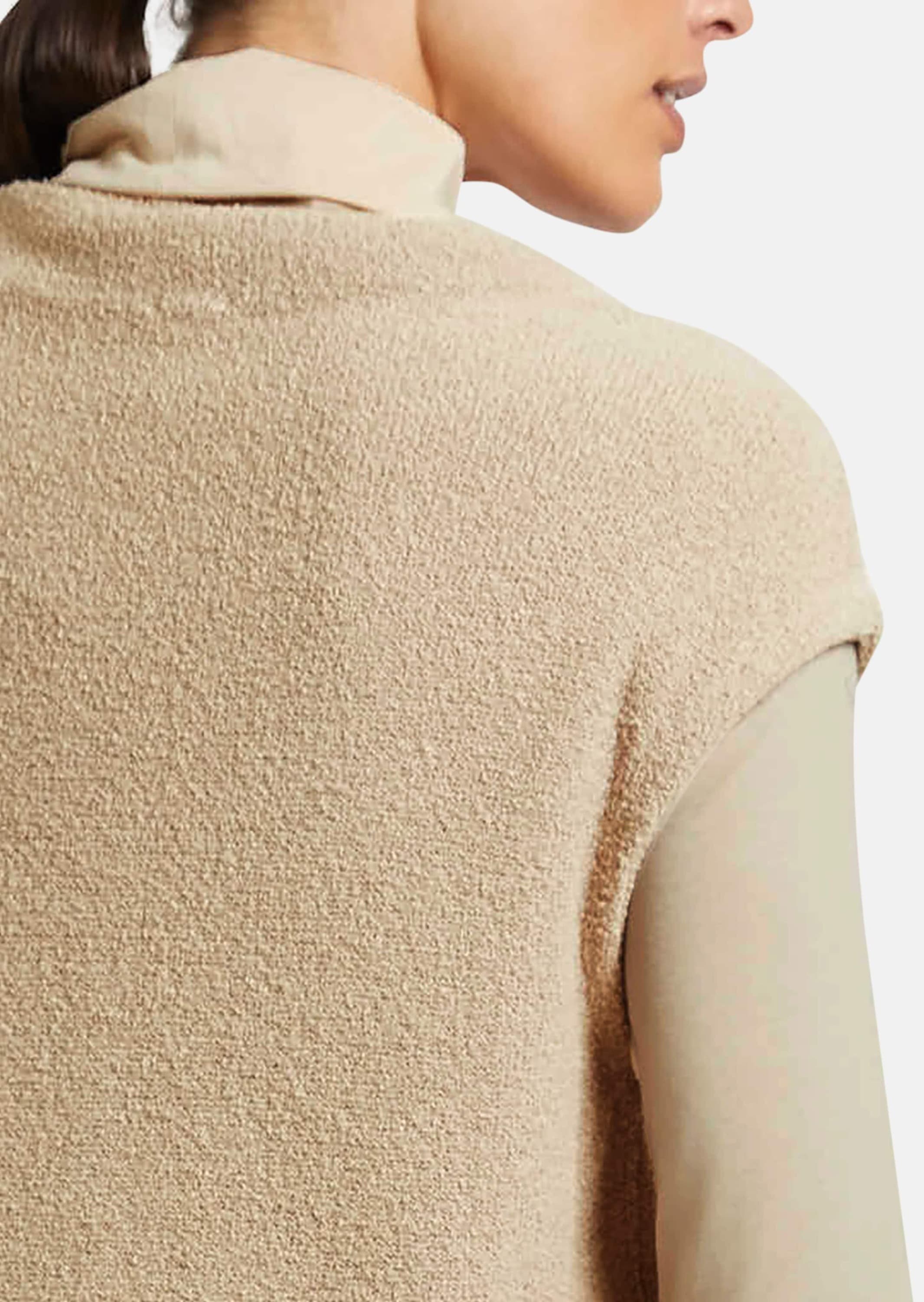 MADELEINE Longpullover »Pullunder Strick-Pullunder im Frottee-Look«