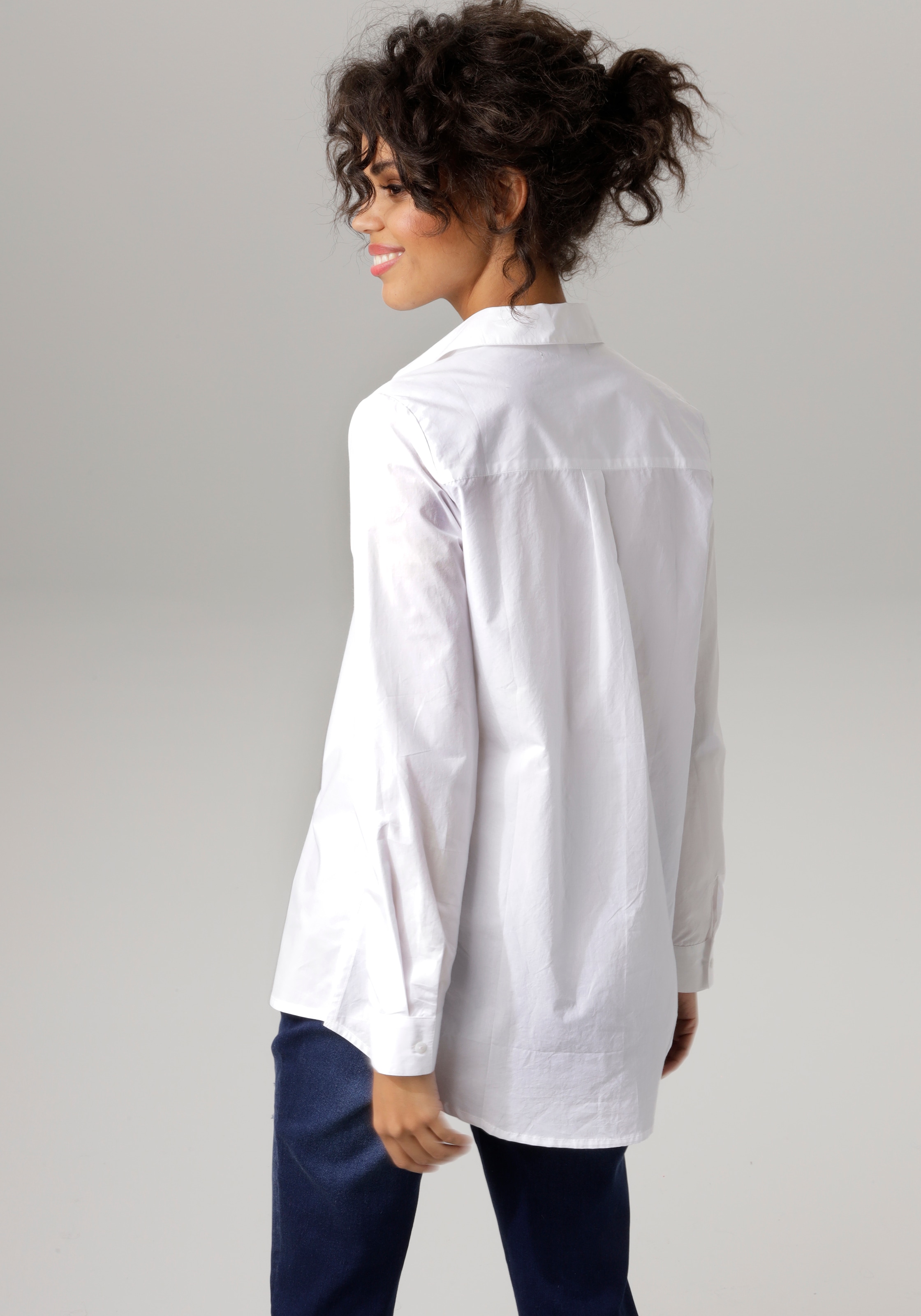 Aniston CASUAL Longbluse, mit kurzen Seitenschlitzen günstig online kaufen