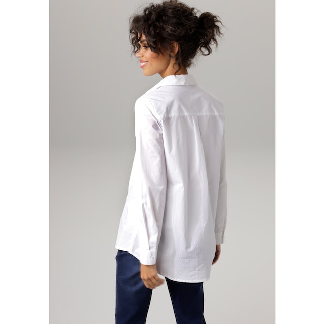 Aniston CASUAL Longbluse, mit kurzen Seitenschlitzen für bestellen | BAUR