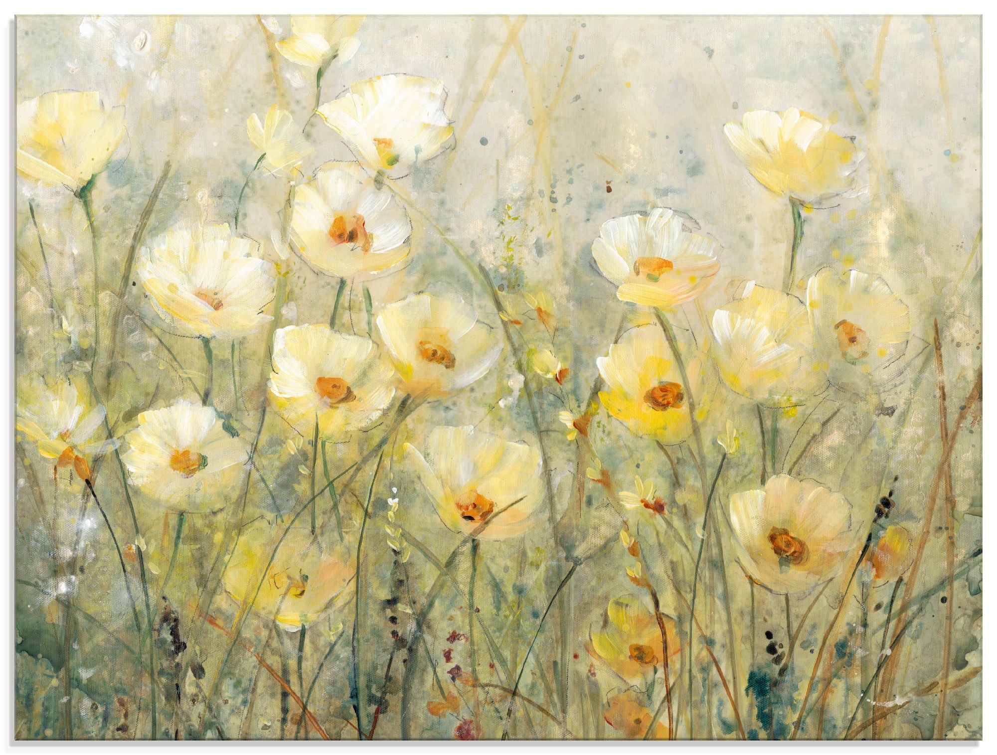 Artland Glasbild »Sommer in voller Blüte I«, Blumenwiese, (1 St.), in  verschiedenen Größen bestellen | BAUR