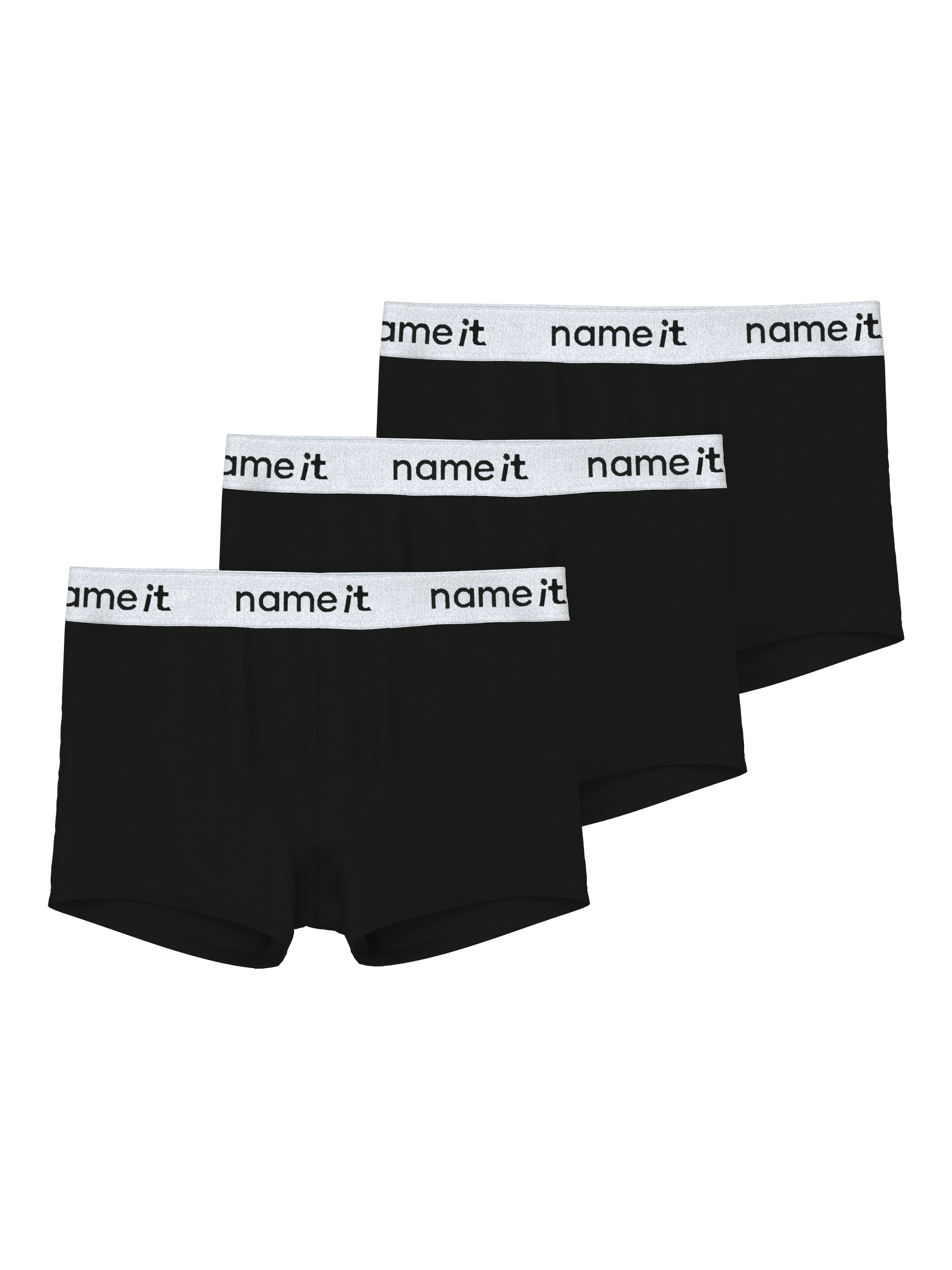 NAME IT Jungen Trunk "NKMBOXER 3P", Gr. 104, weiß, Jersey, Obermaterial: 95% Baumwolle, 5% Elasthan, unifarben, Unterhosen, eng, Jersey,