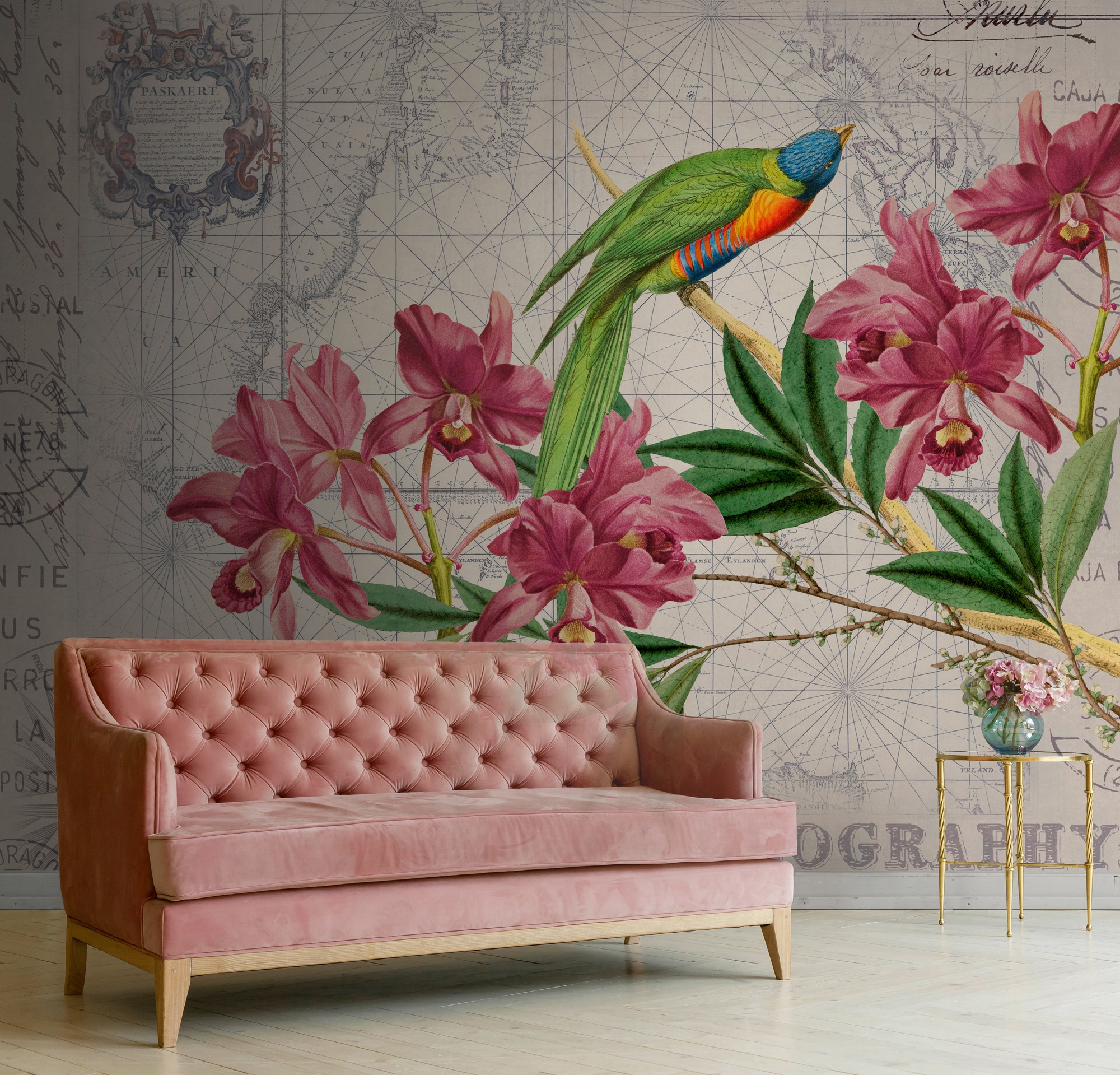 living walls Fototapete »ARTist Bird Discovery«, Vlies, Wand, Schräge