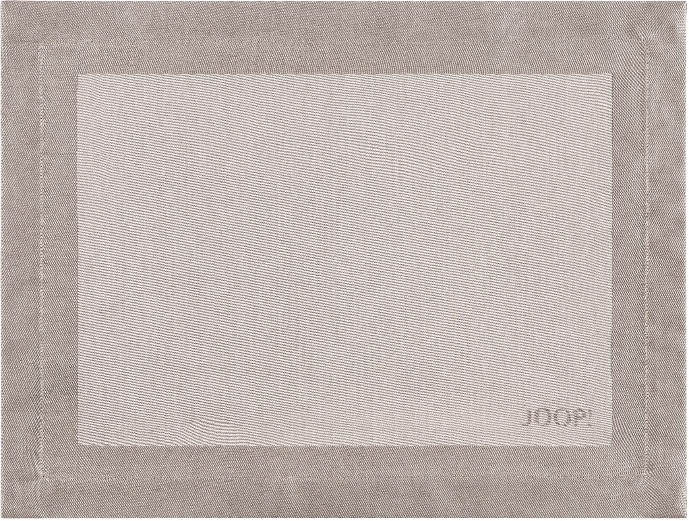 Joop! Platzset »SIGNATURE«, (Set, 2 | BAUR Jacquard-Gewebe Logo-Dekor gefertigt aus JOOP! mit kaufen St.)