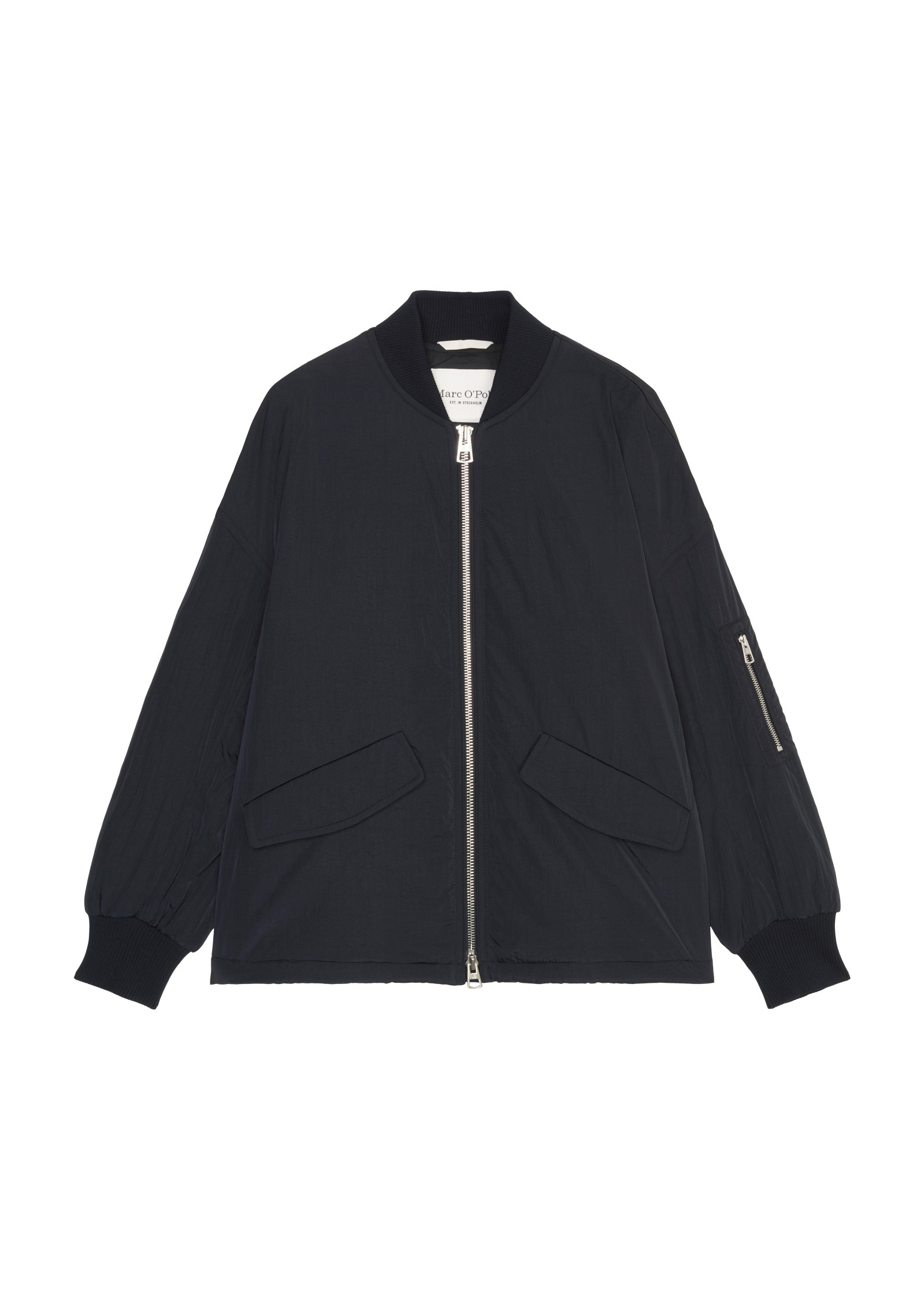 Marc O'Polo Outdoorjacke »aus Crinkle-Nylon«, ohne Kapuze